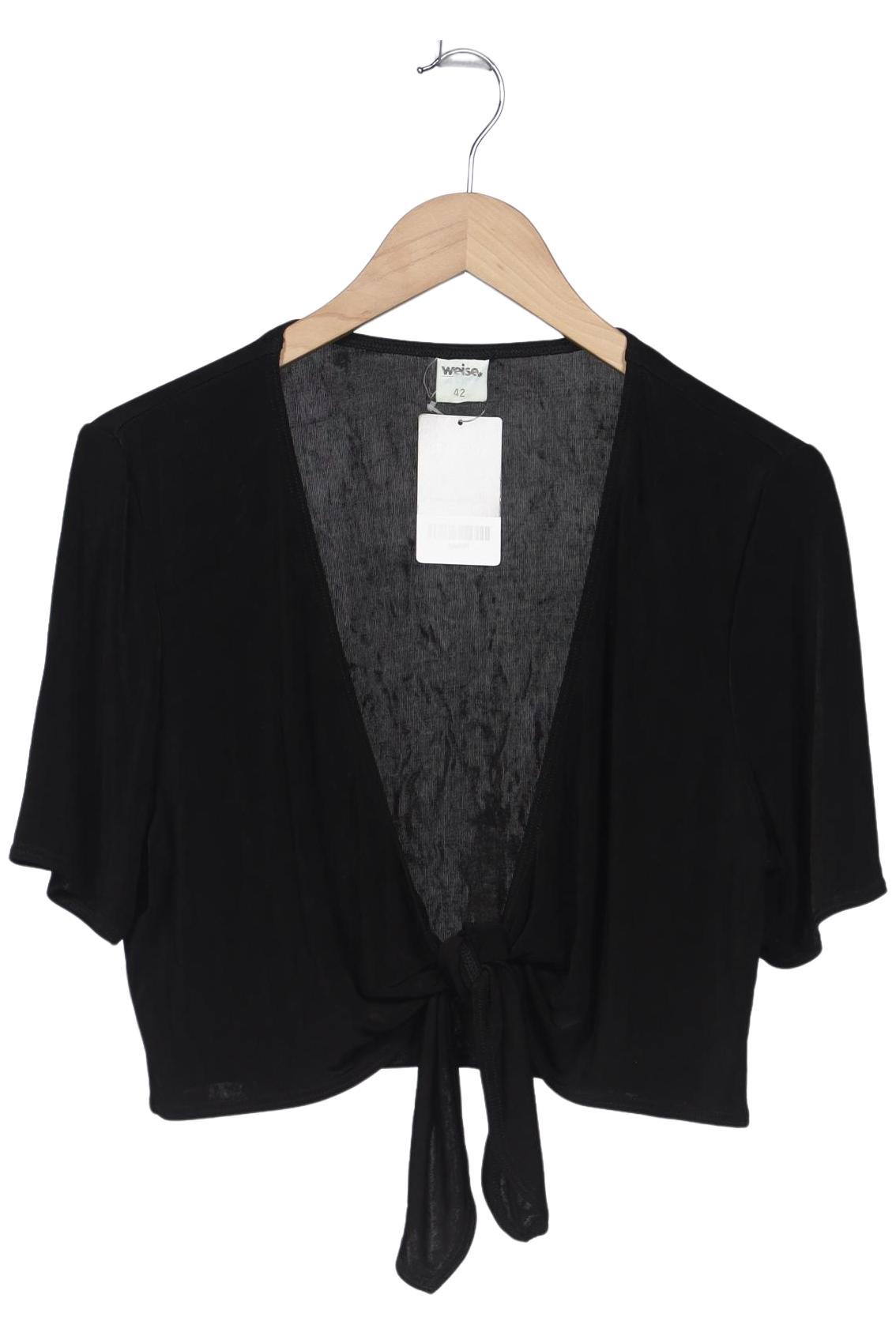 

weise Damen Strickjacke, schwarz, Gr. 42