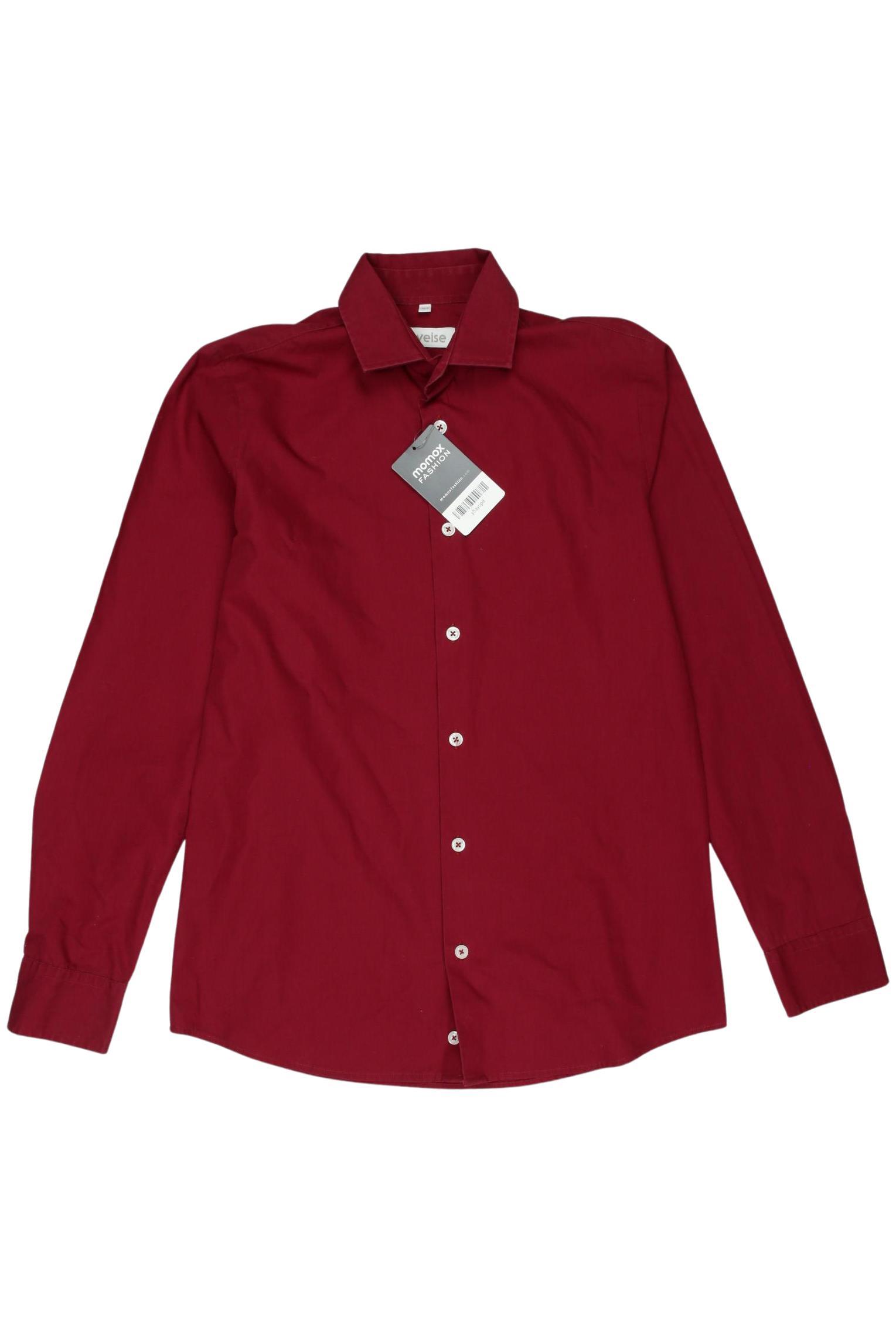

weise Herren Hemd, bordeaux, Gr. 164