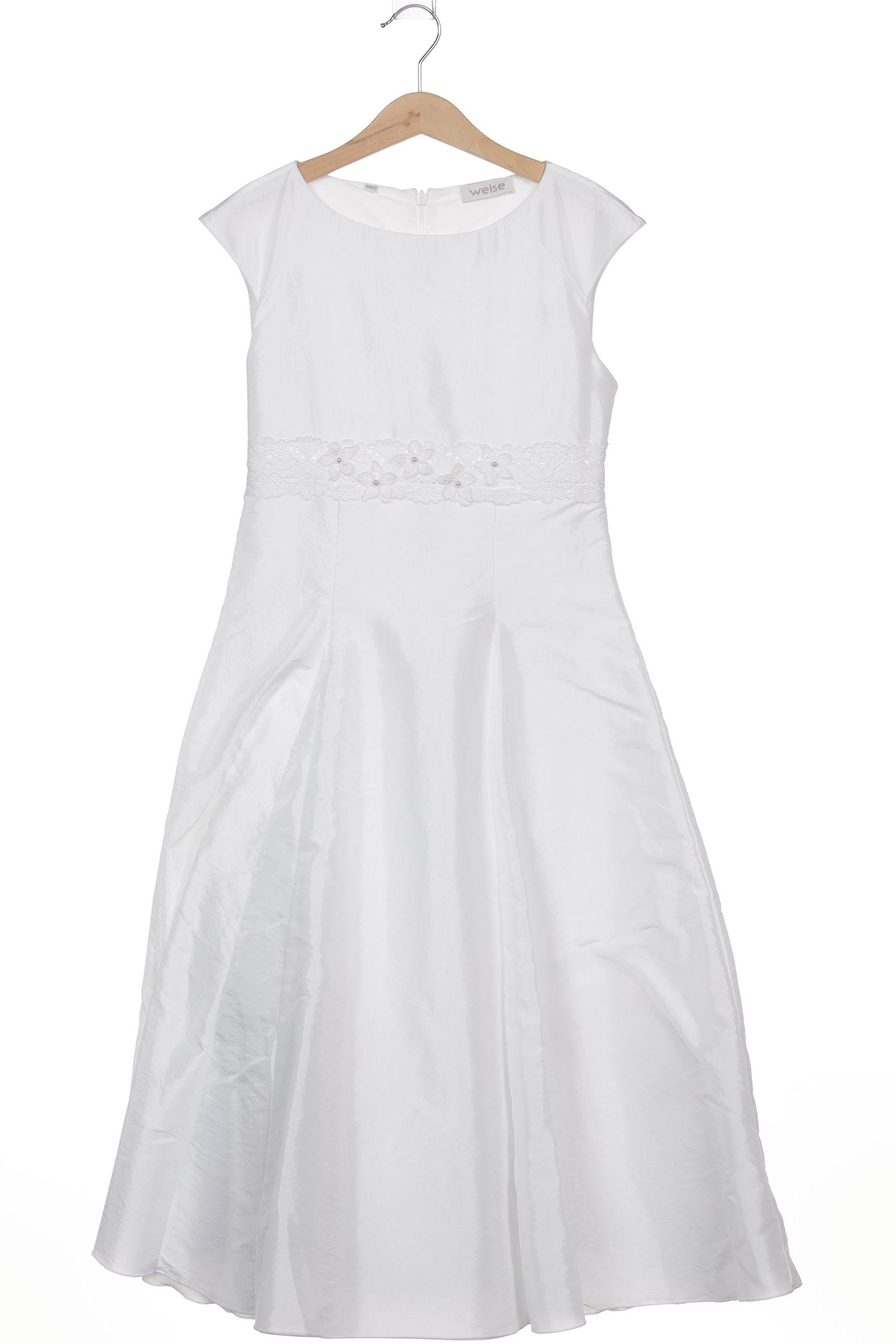 

weise Mädchen Kleid, weiß, Gr. 140