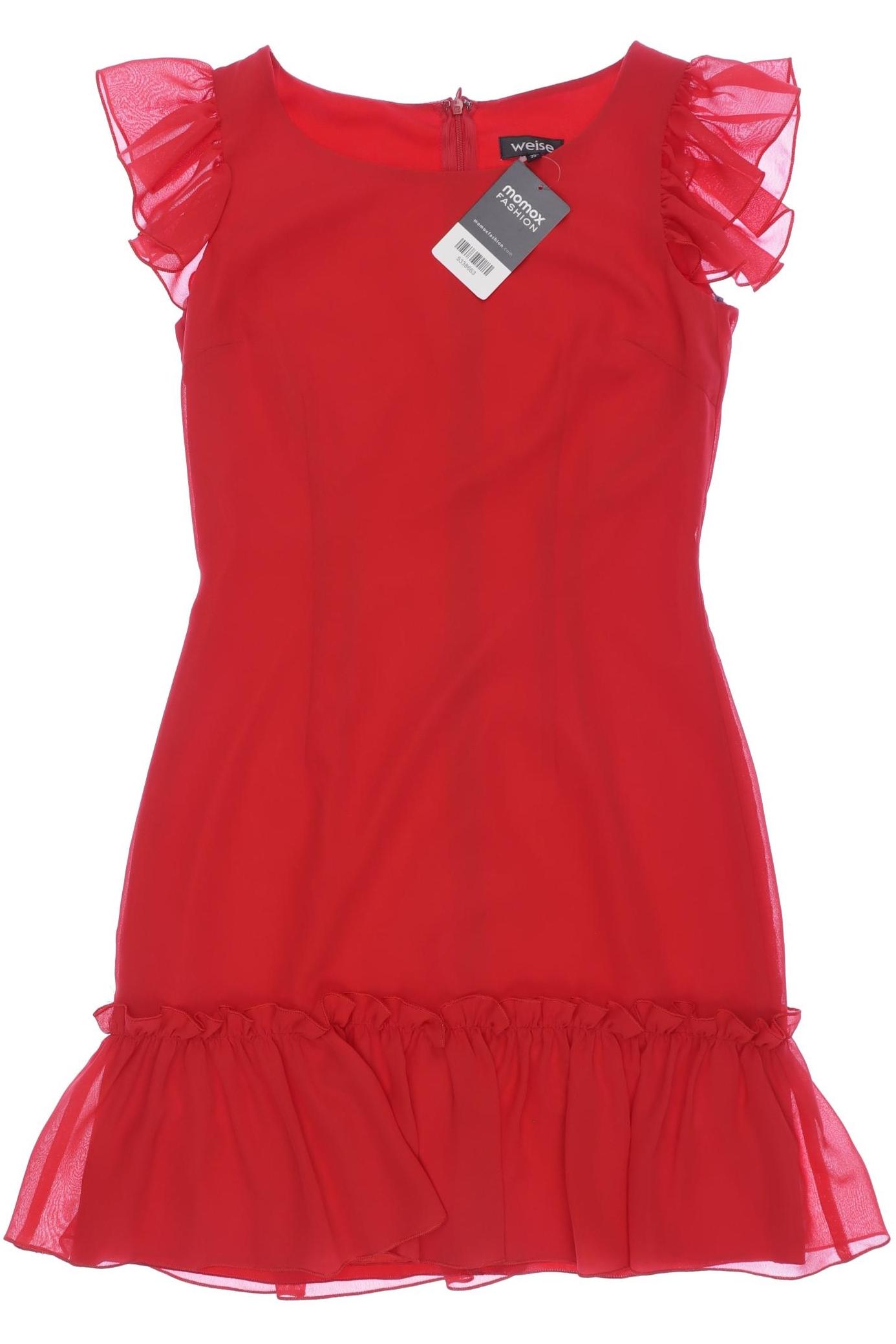 

weise Damen Kleid, rot, Gr. 158