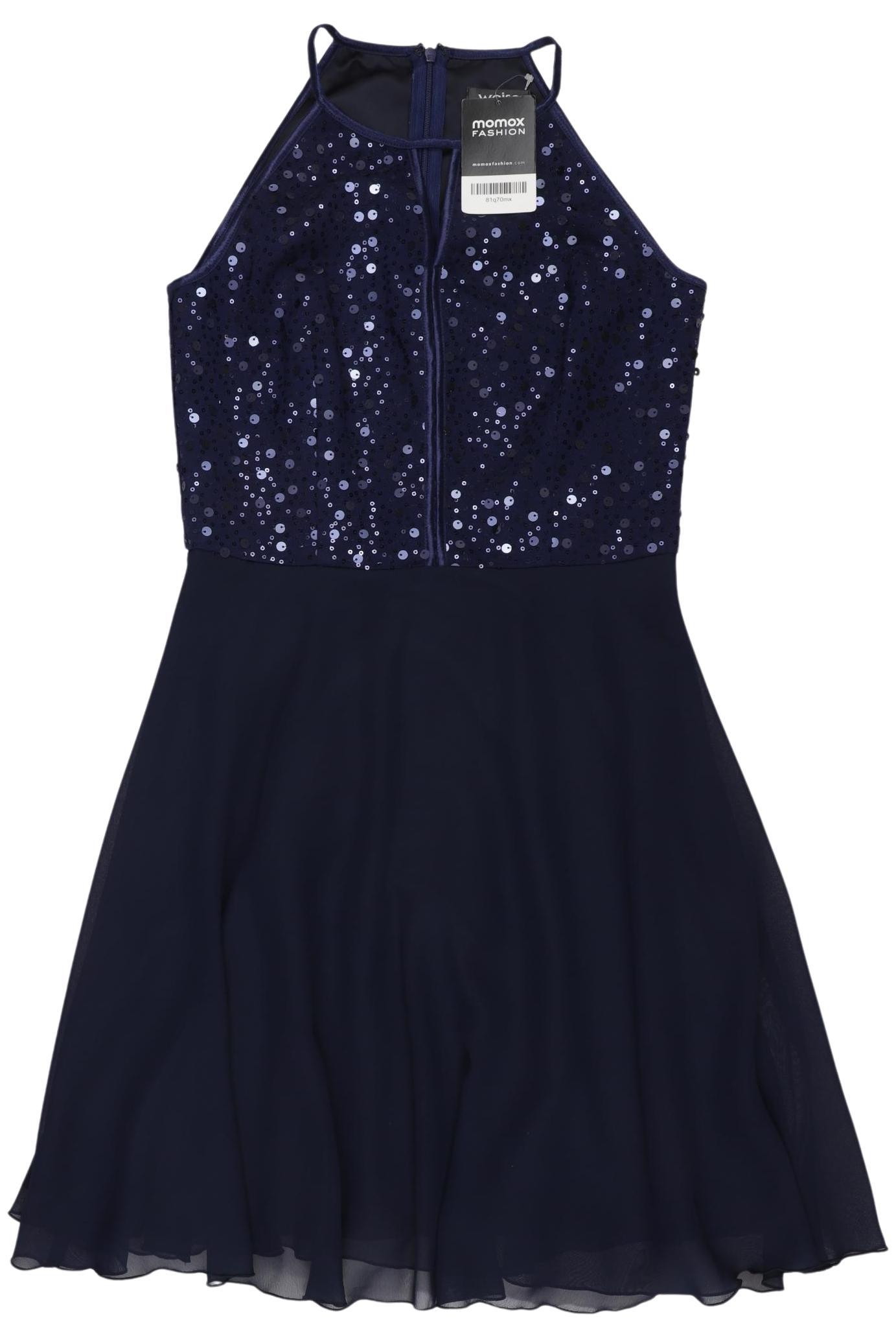 

weise Damen Kleid, marineblau, Gr. 158