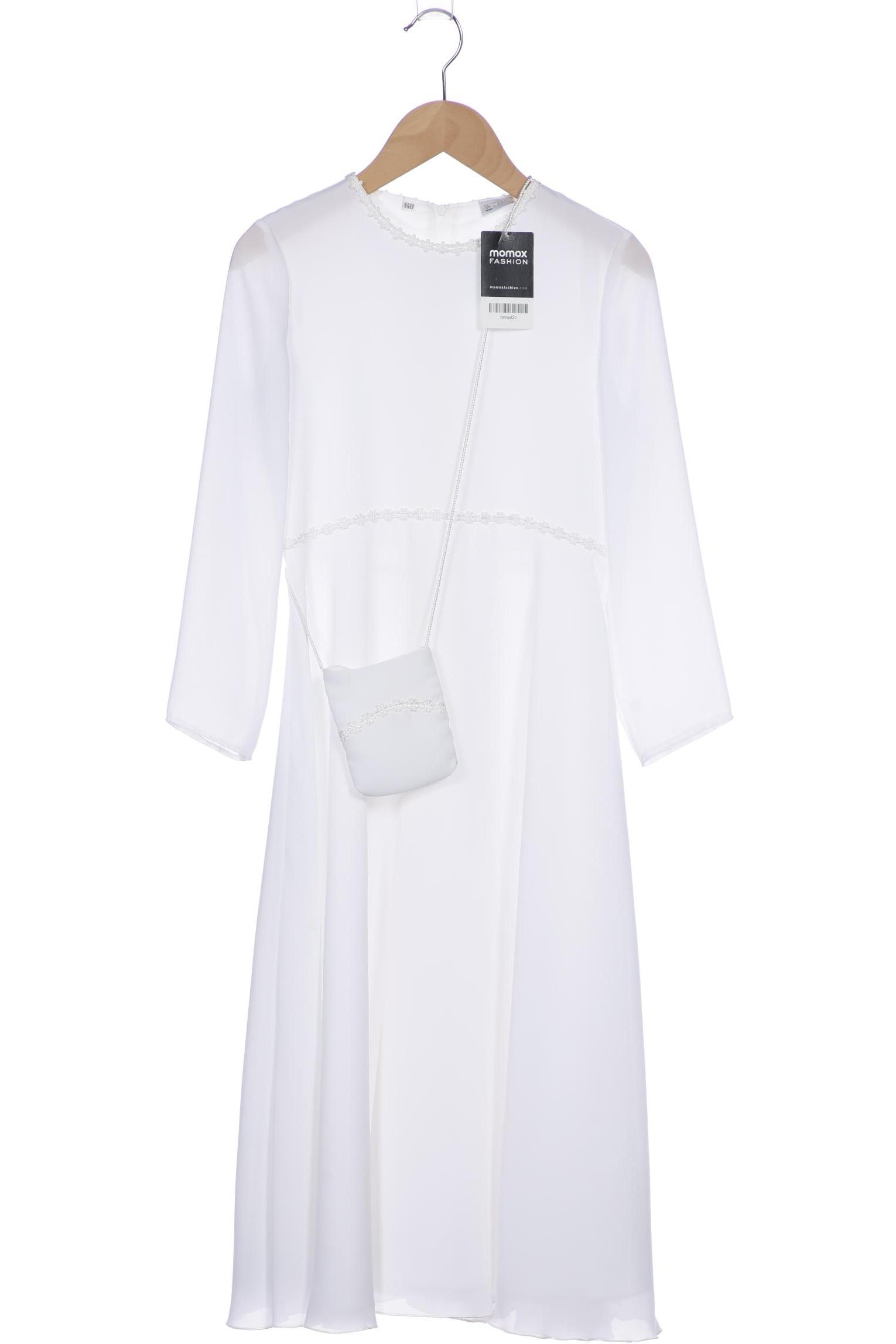 

weise Damen Kleid, weiß, Gr. 140