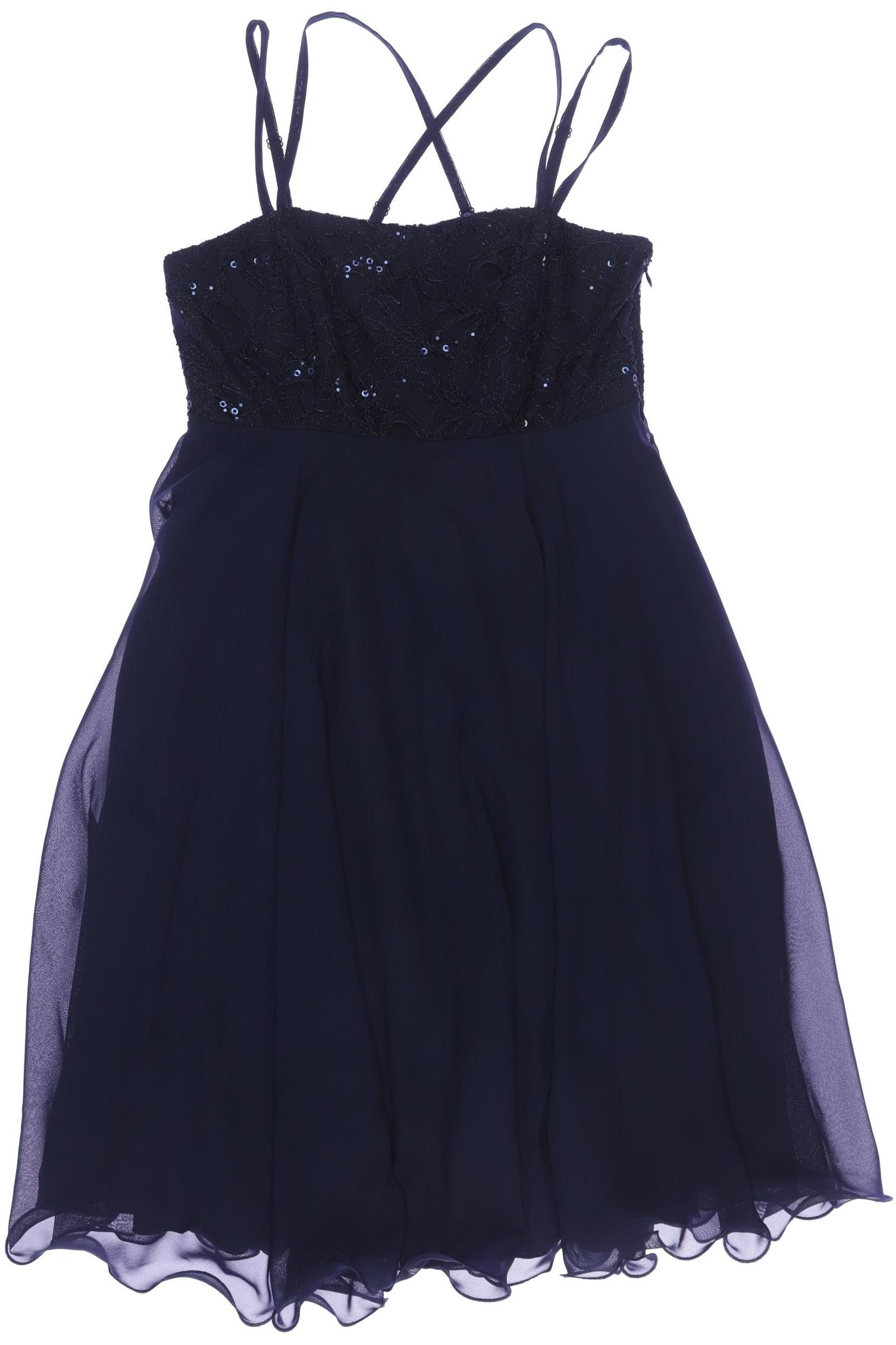 

weise Damen Kleid, marineblau, Gr. 164
