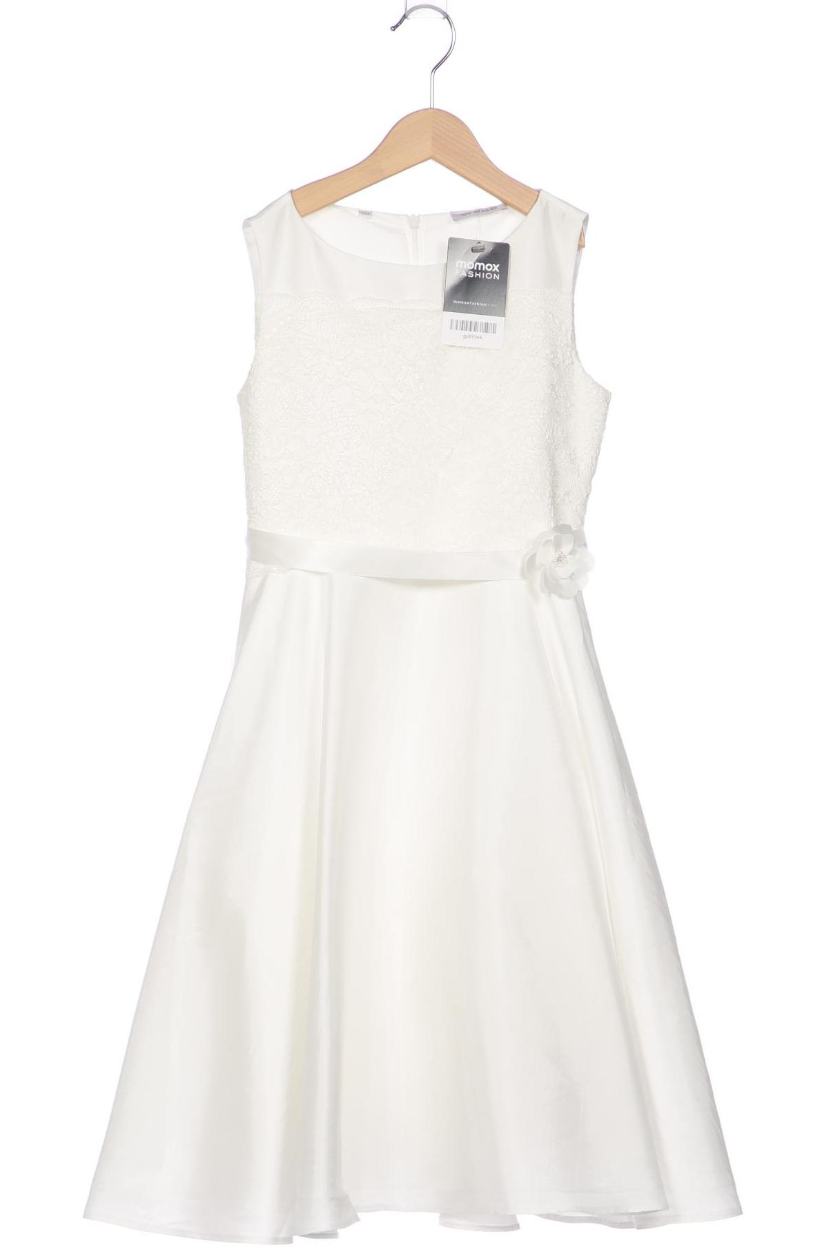 

weise Mädchen Kleid, weiß, Gr. 134