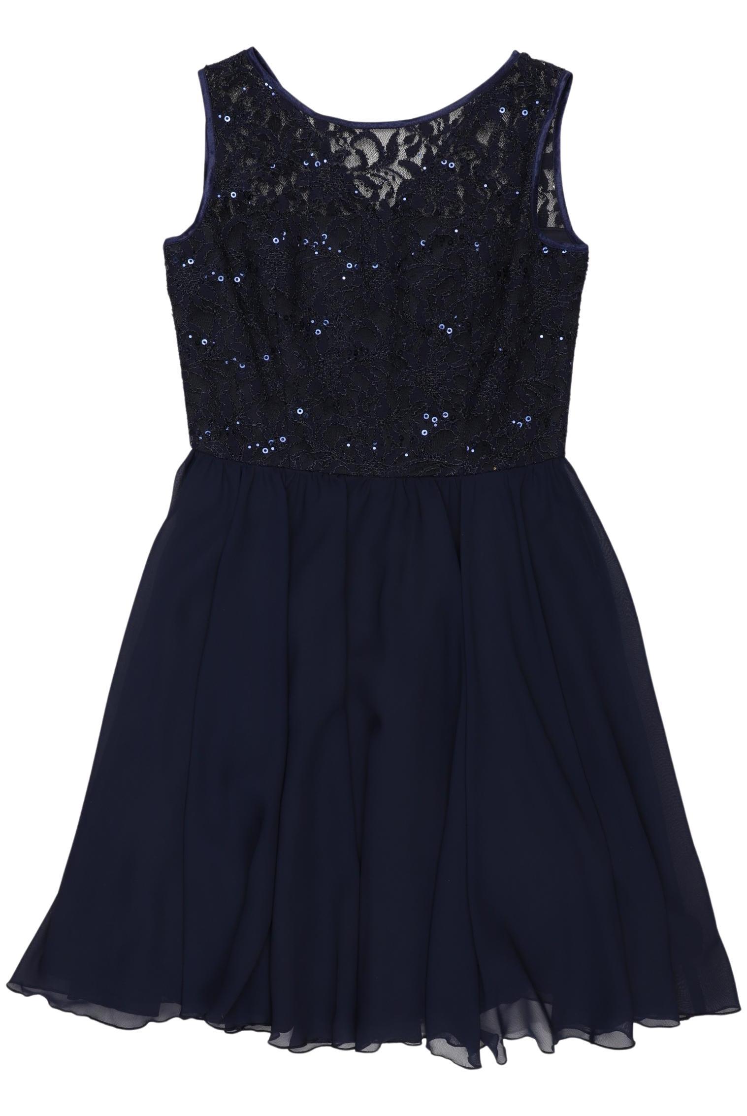 

weise Damen Kleid, marineblau, Gr. 158