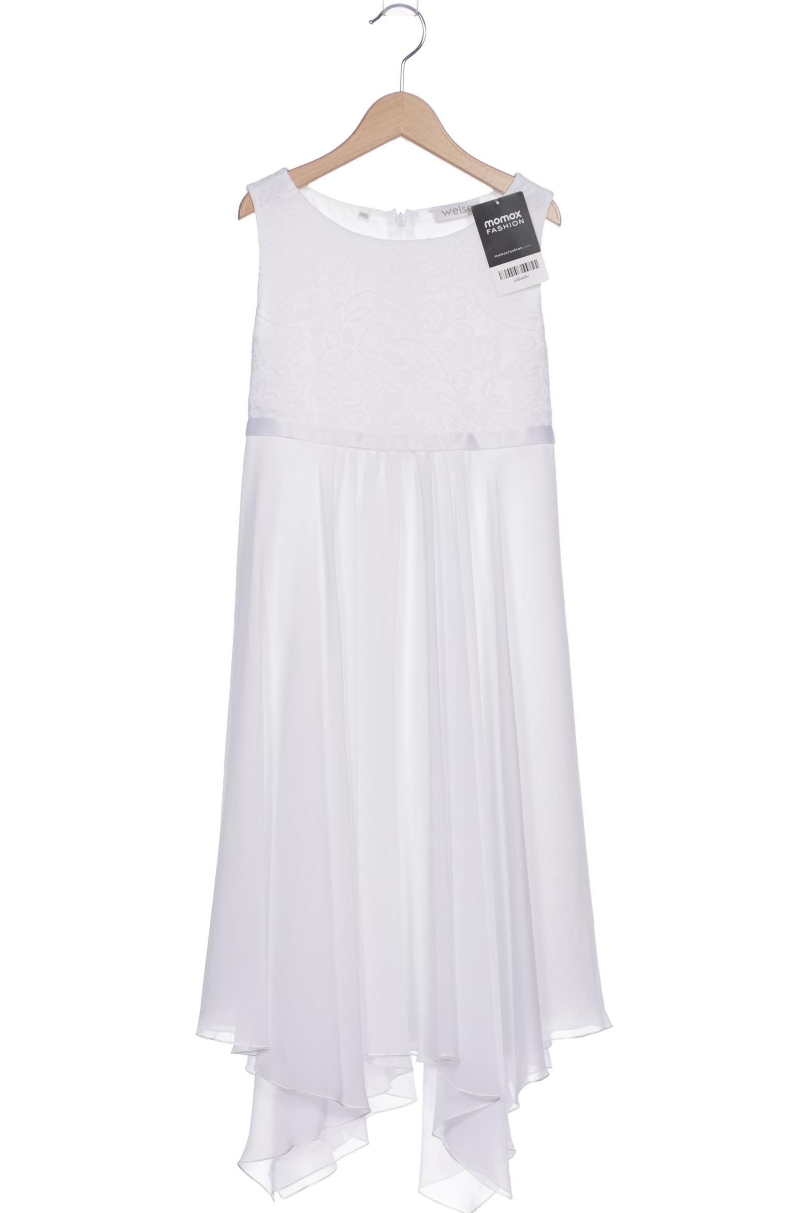 

weise Damen Kleid, weiß, Gr. 140