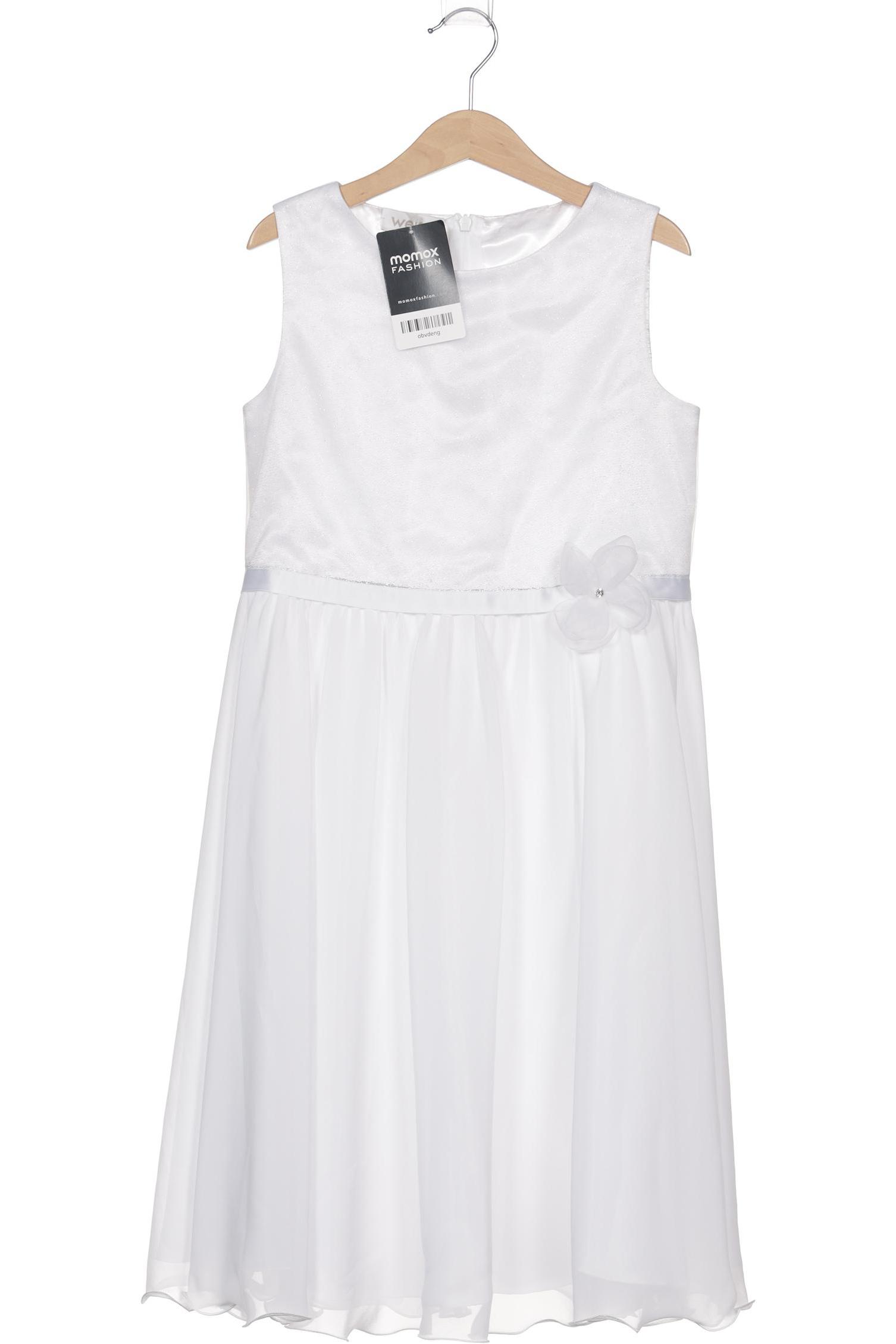 

weise Damen Kleid, weiß, Gr. 140
