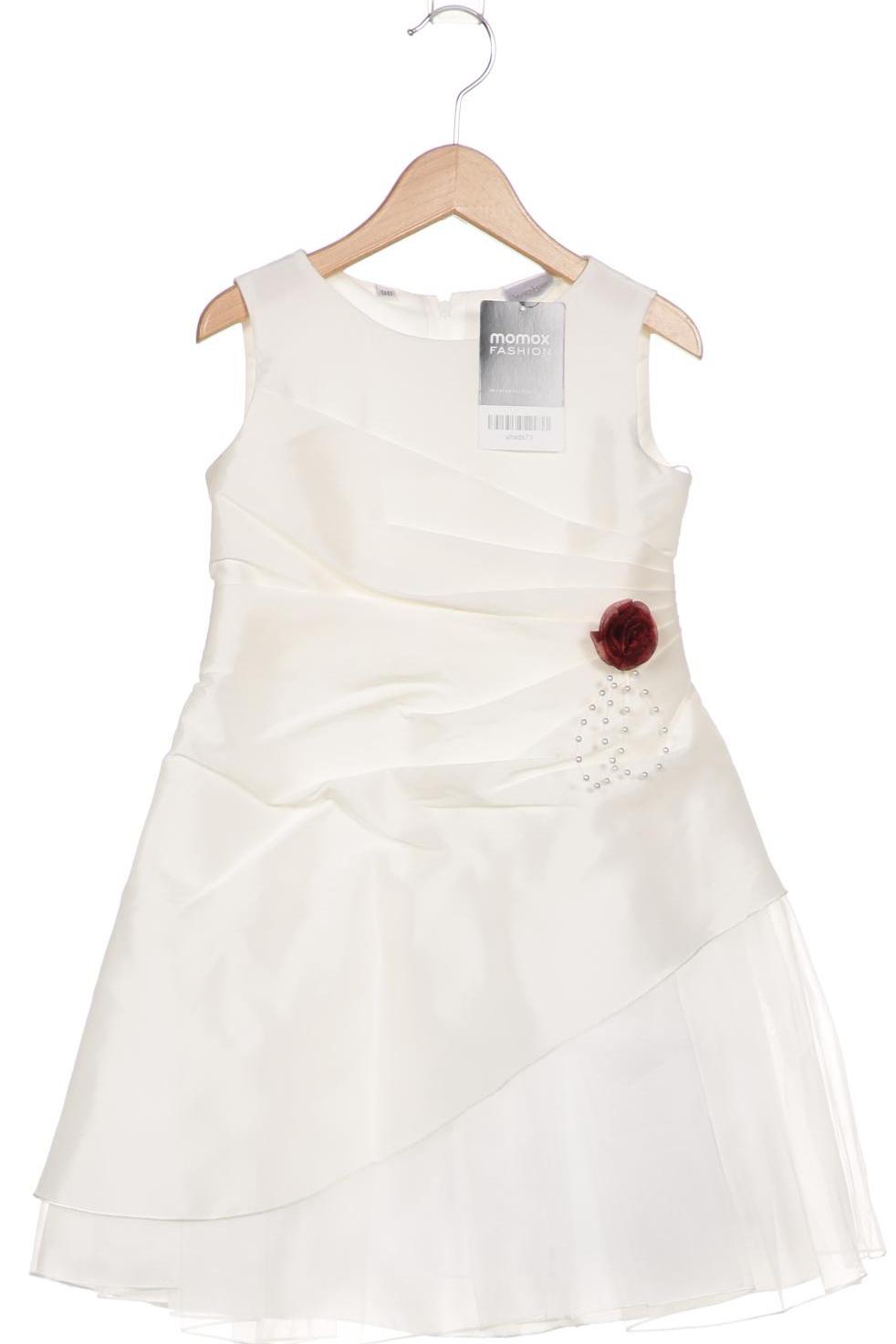 

weise Mädchen Kleid, cremeweiß