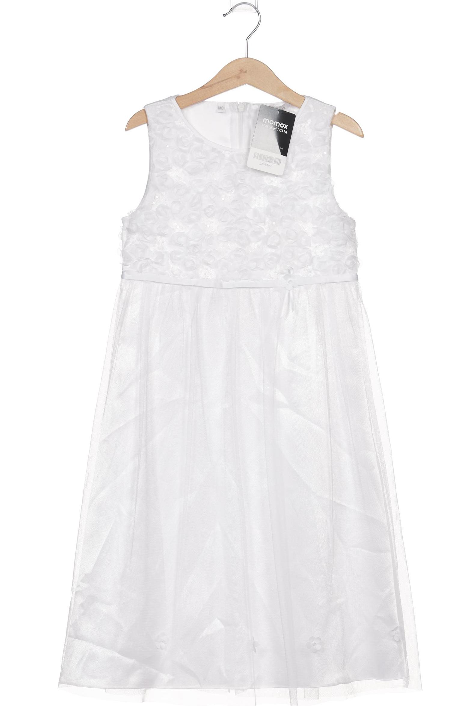 

weise Damen Kleid, weiß, Gr. 140