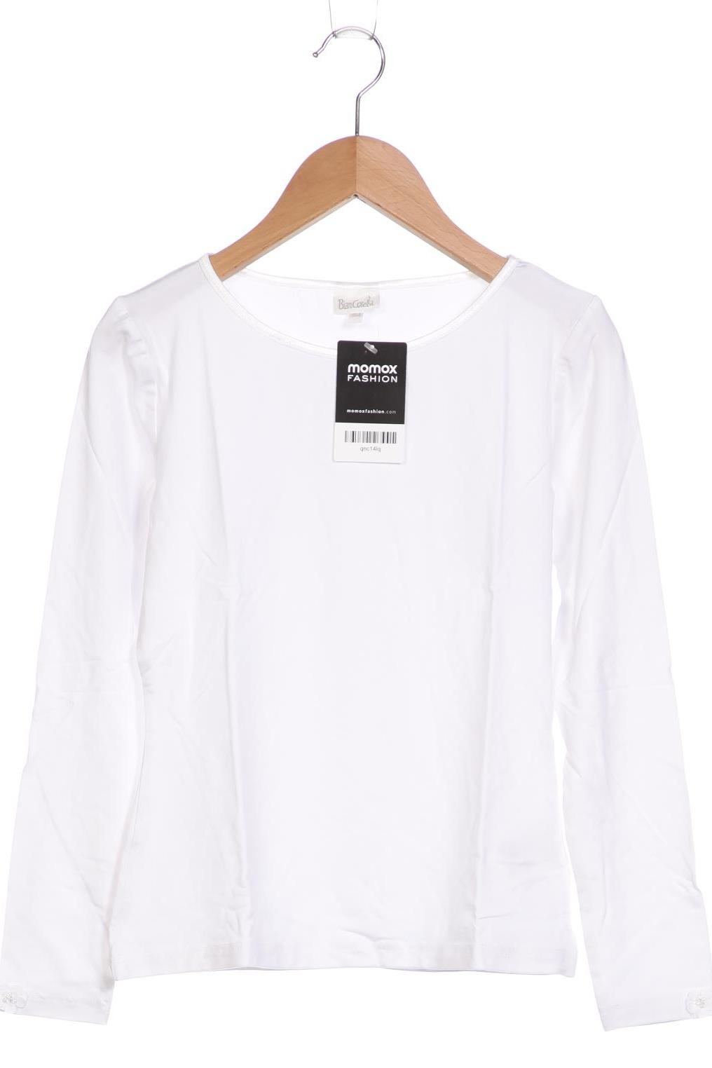 

weise Mädchen Langarmshirt, weiß