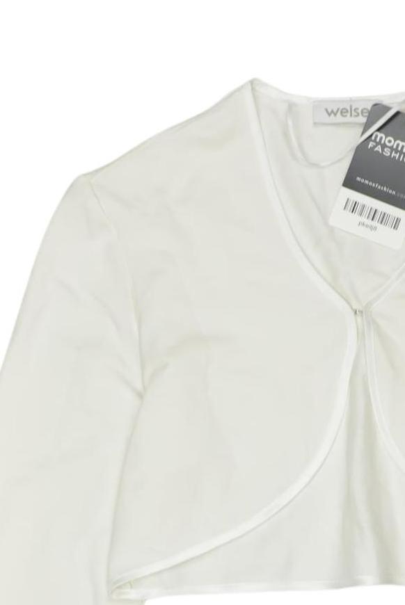 Thumbnail - weise Mädchen Strickjacke, weiß, Gr. 158