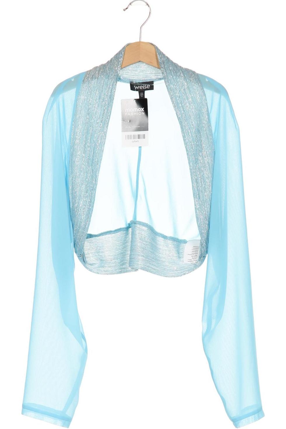 

weise Damen Strickjacke, hellblau, Gr. 158