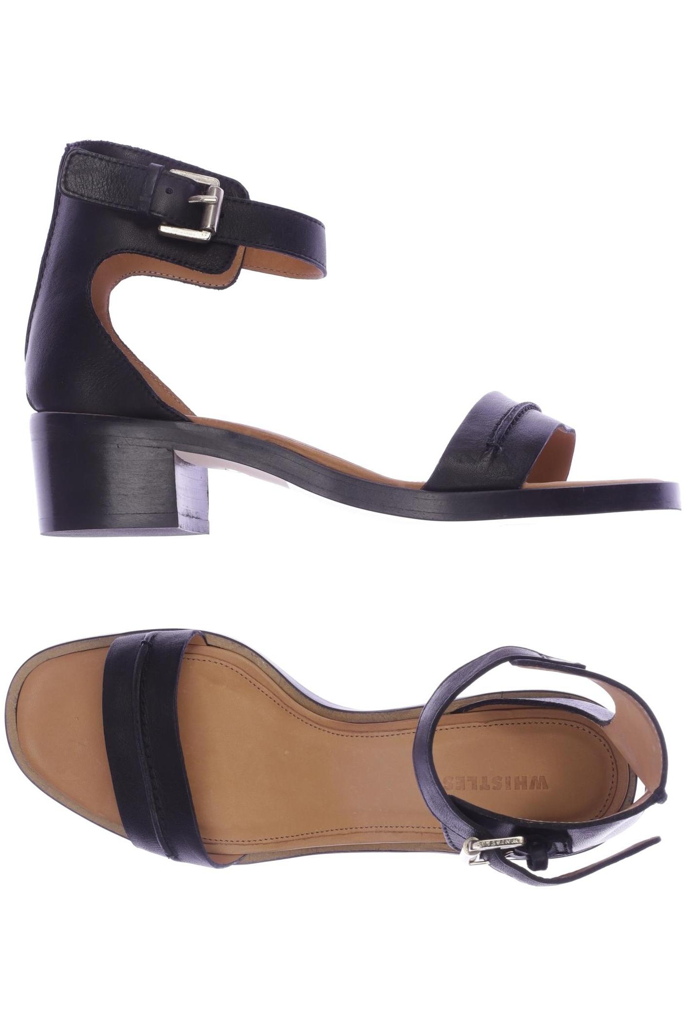 

Whistles Damen Sandale, schwarz, Gr. 38