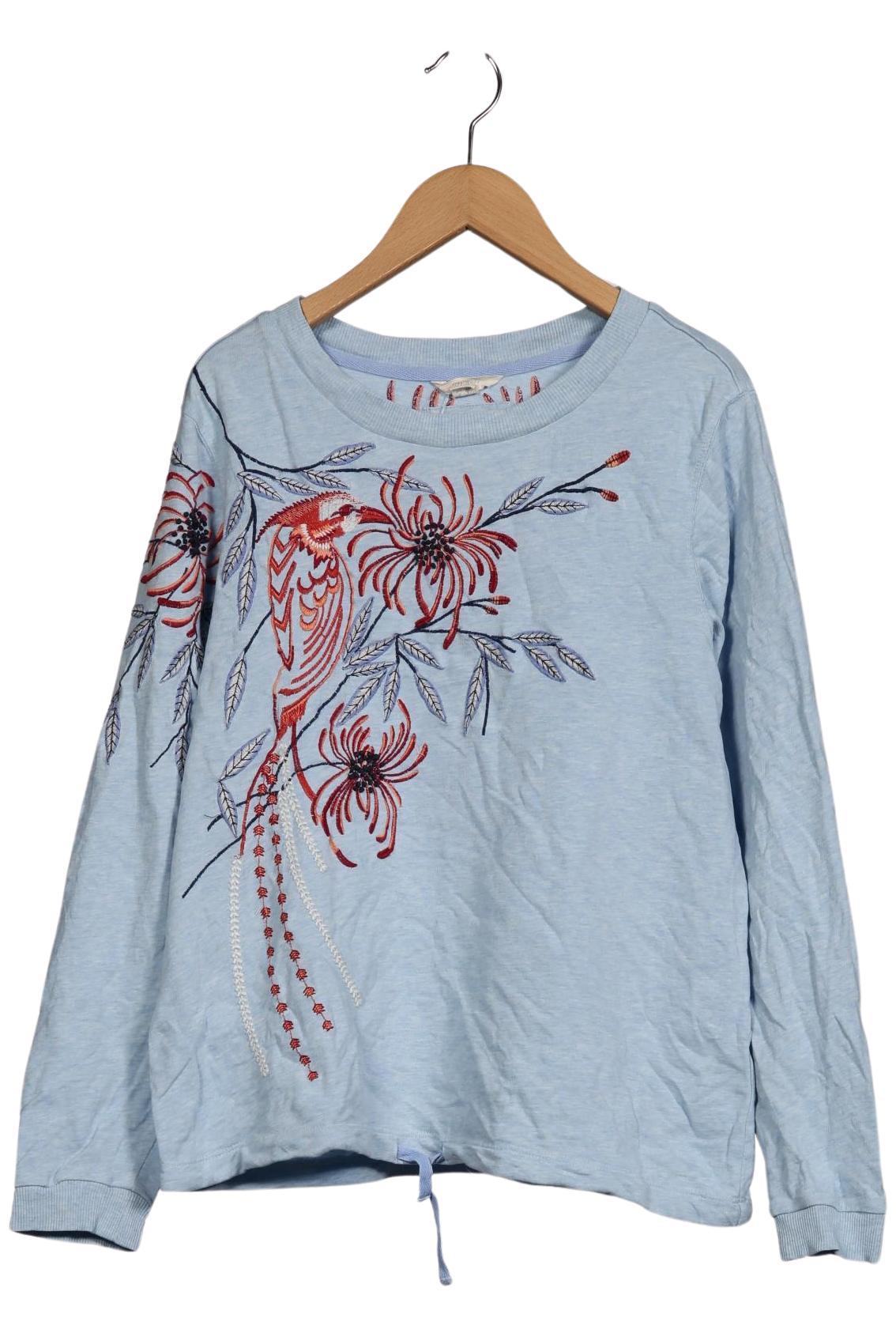 

White Stuff Damen Langarmshirt, blau, Gr. 36