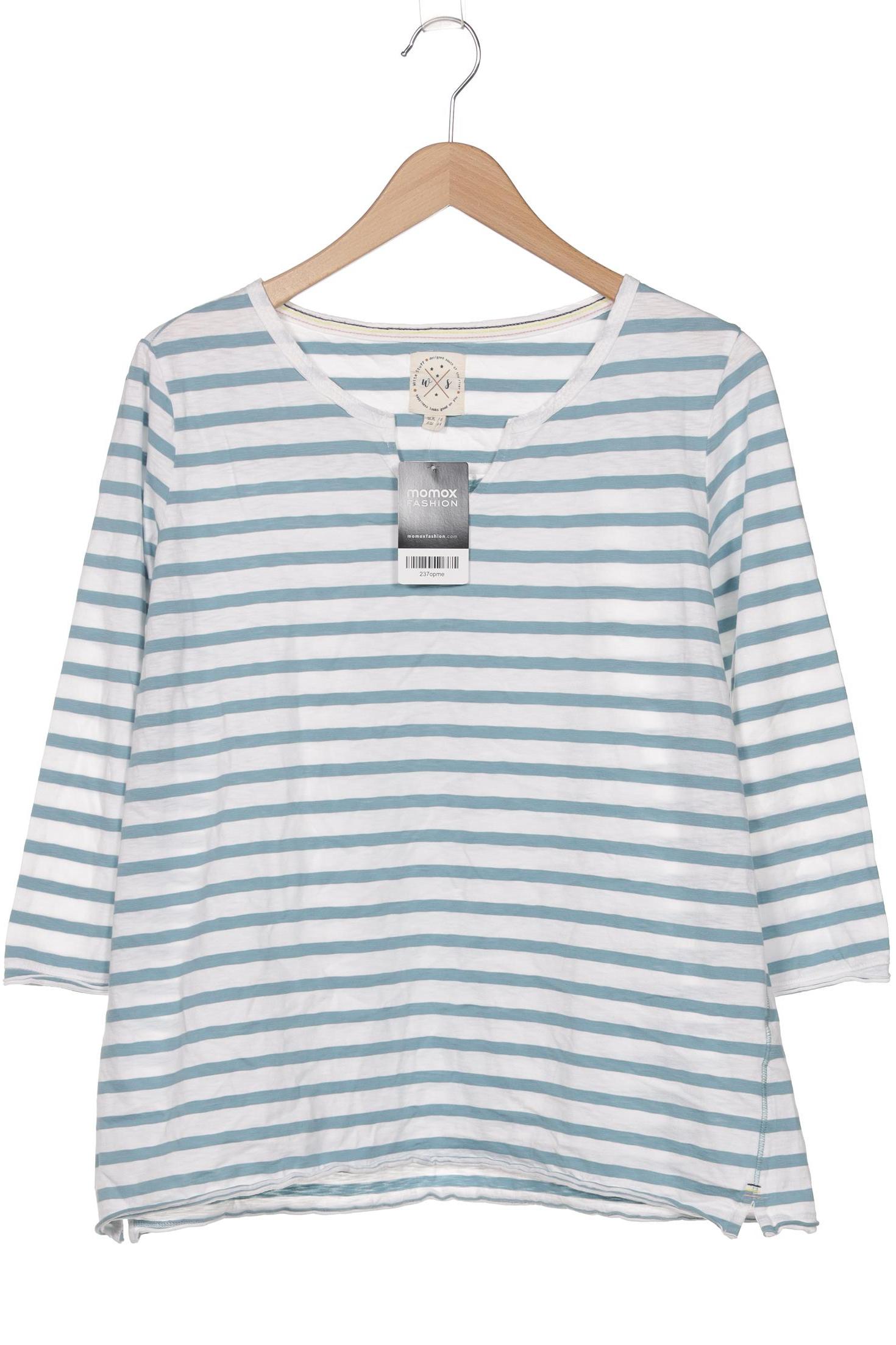

White Stuff Damen Langarmshirt, türkis, Gr. 44
