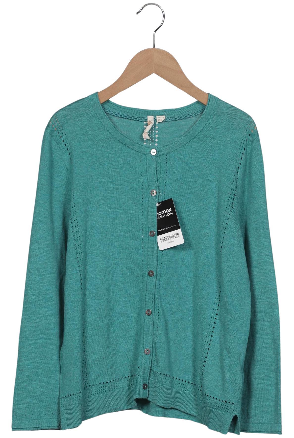 

White Stuff Damen Strickjacke, türkis, Gr. 42