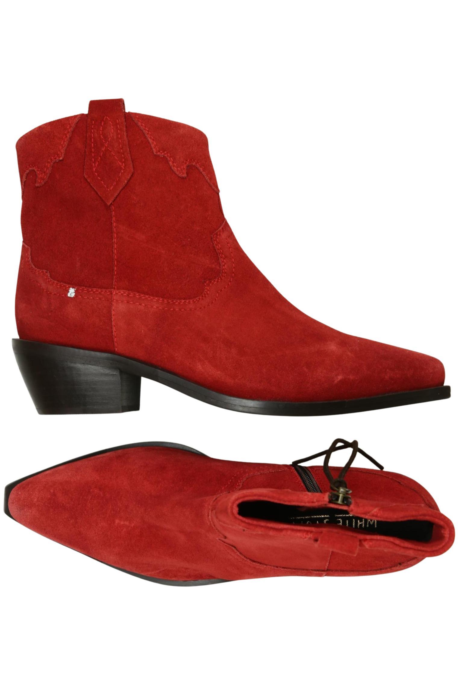 

White Stuff Damen Stiefelette, rot, Gr. 4