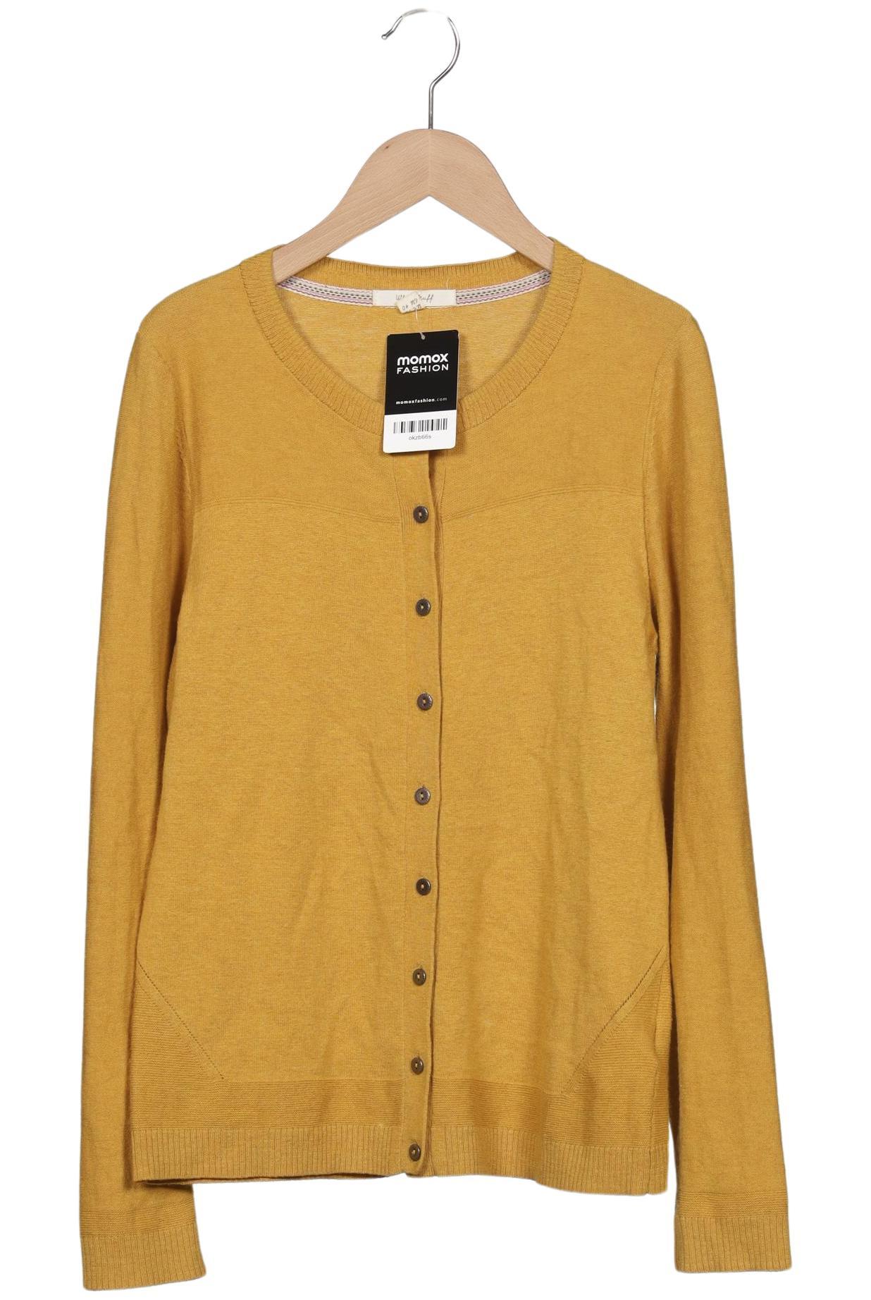 

White Stuff Damen Strickjacke, gelb, Gr. 40