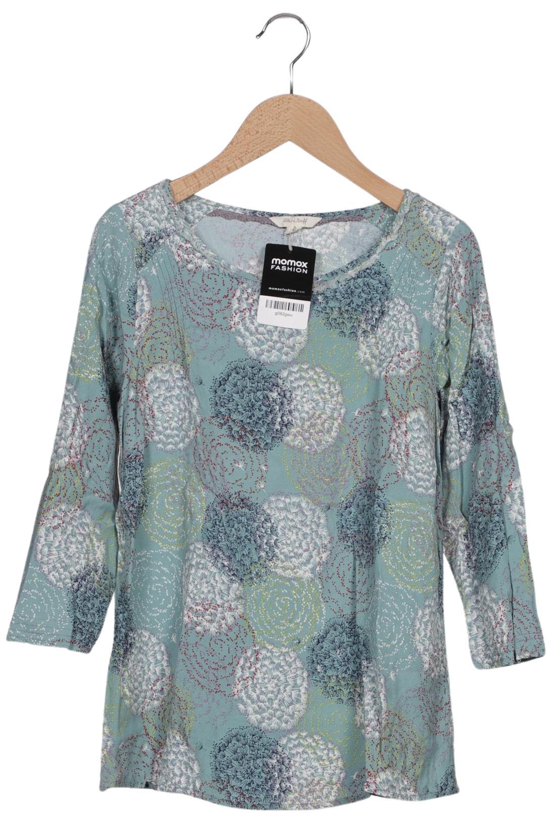 

White Stuff Damen Langarmshirt, türkis, Gr. 40