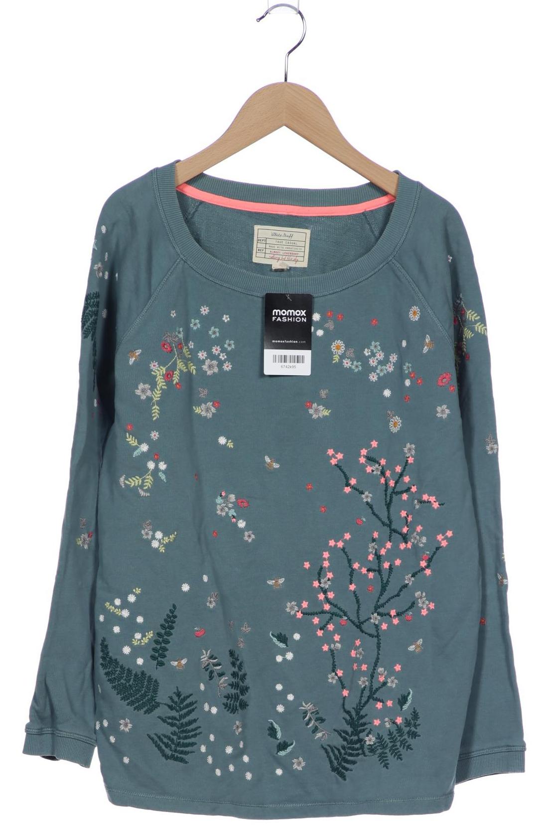 

White Stuff Damen Sweatshirt, türkis, Gr. 40