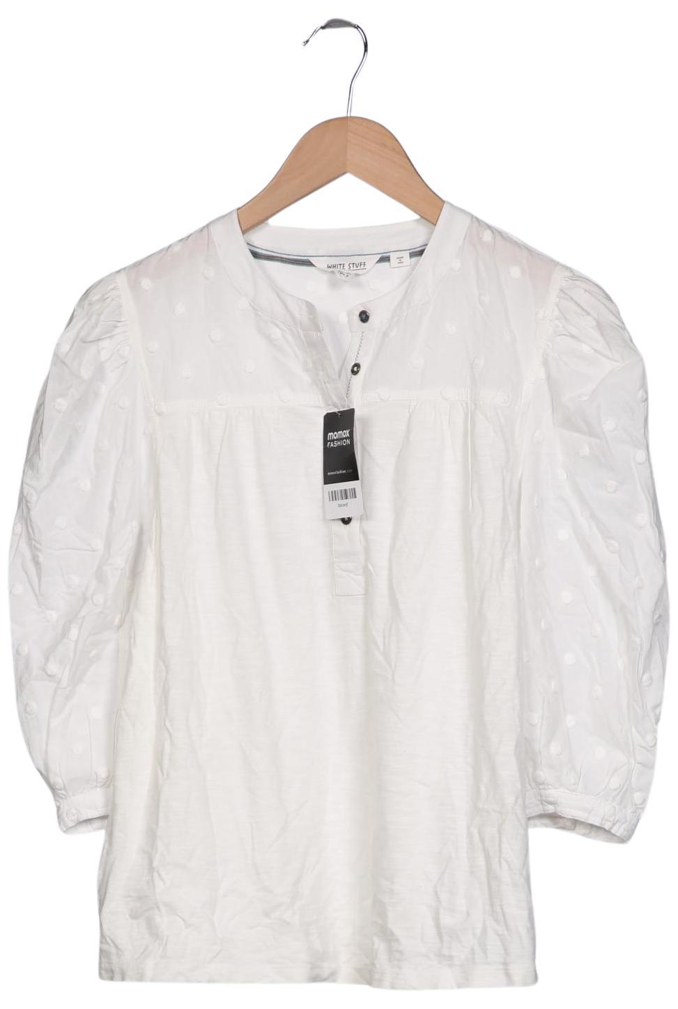 

White Stuff Damen Langarmshirt, weiß, Gr. 40