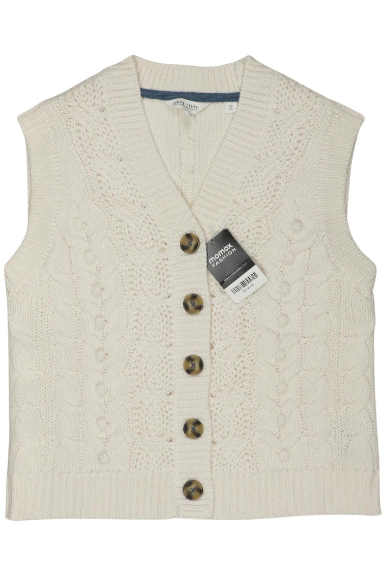

White Stuff Damen Strickjacke, cremeweiß, Gr. 40