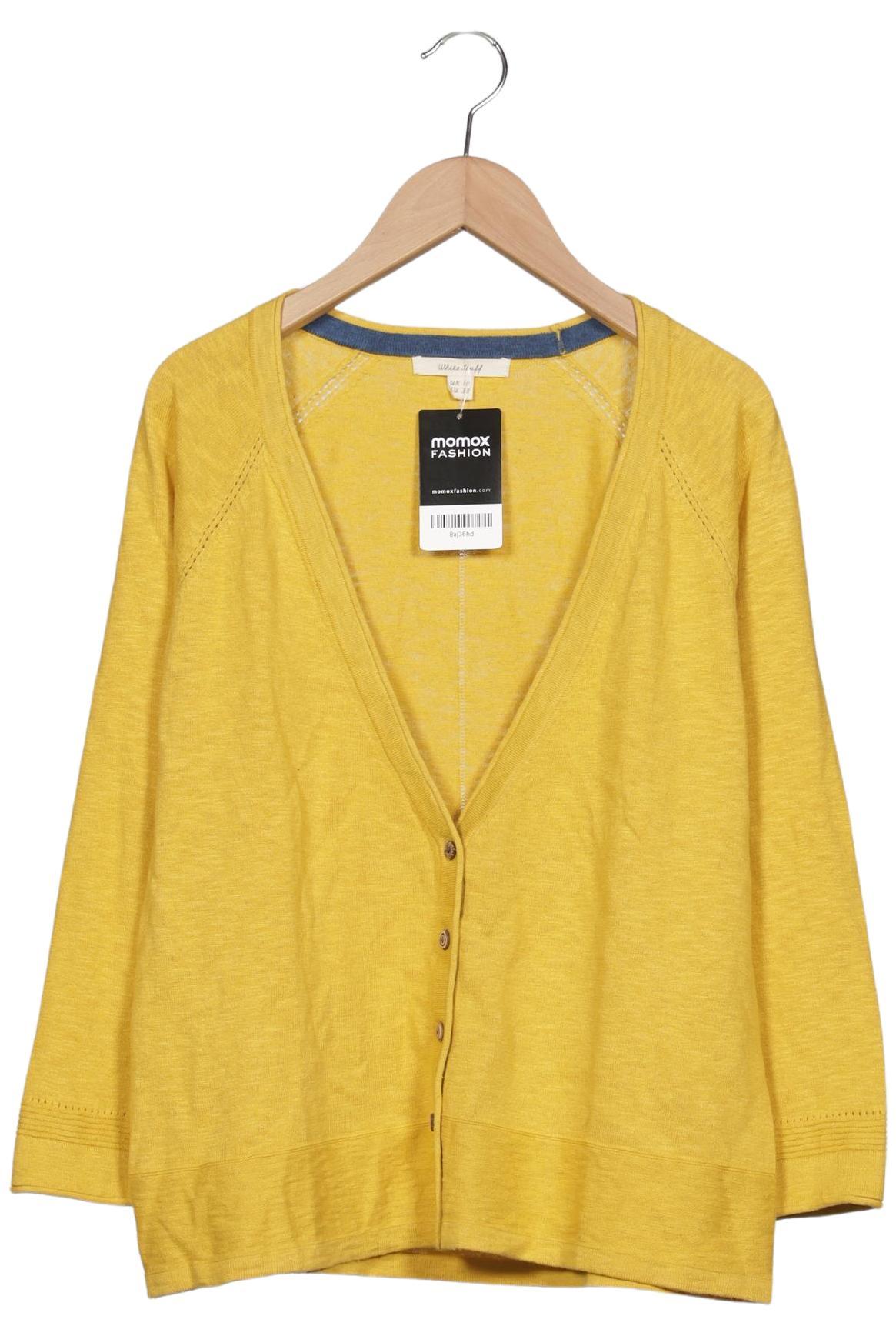 

White Stuff Damen Strickjacke, gelb, Gr. 38