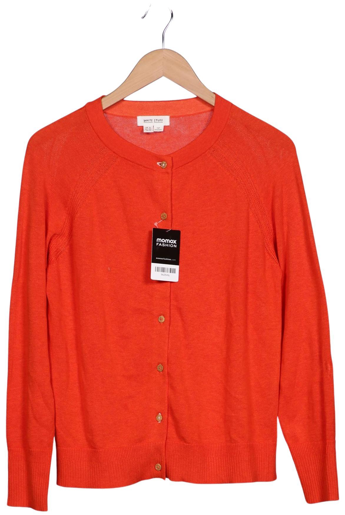 

White Stuff Damen Strickjacke, orange, Gr. 40