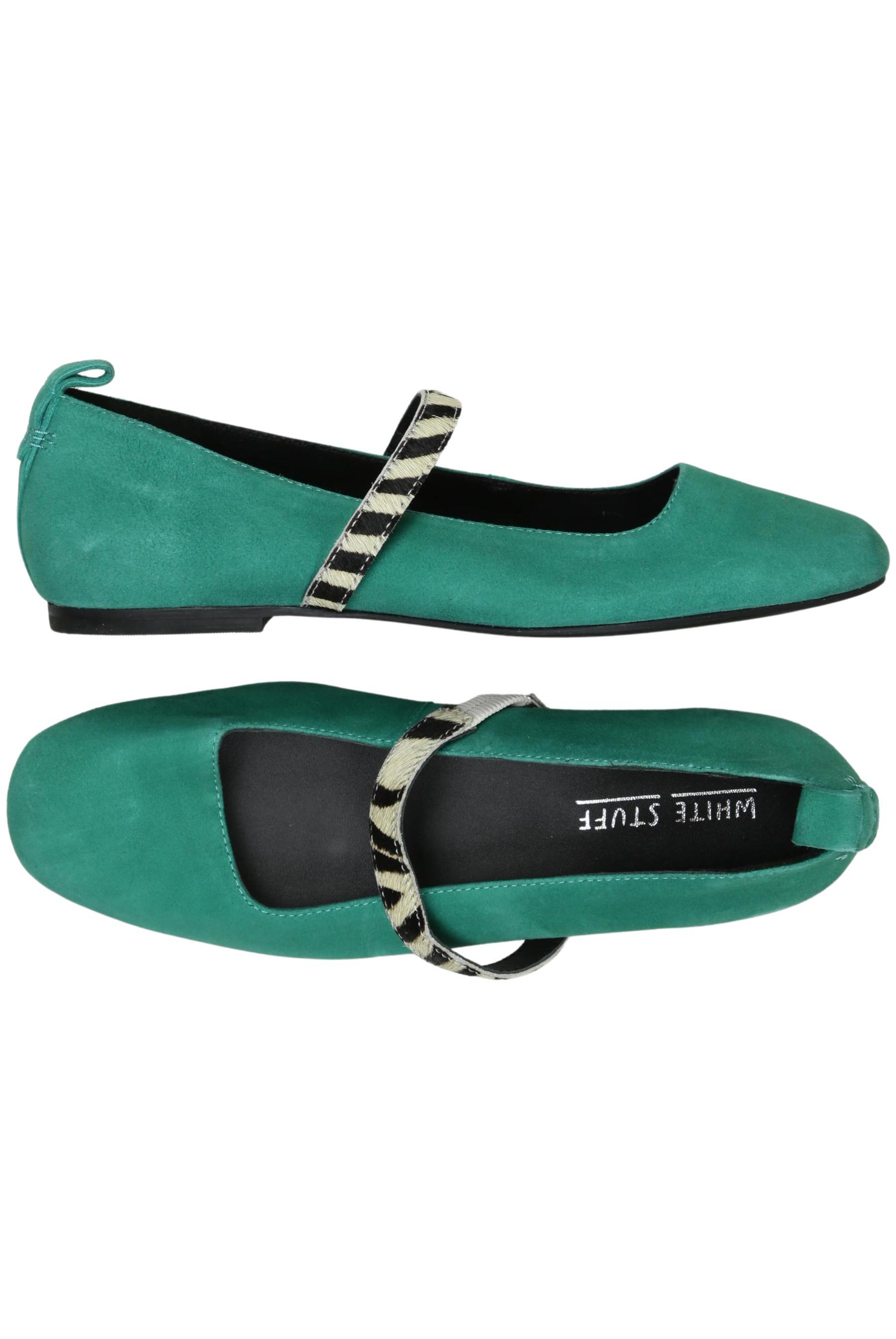 

White Stuff Damen Ballerinas, türkis, Gr. 37