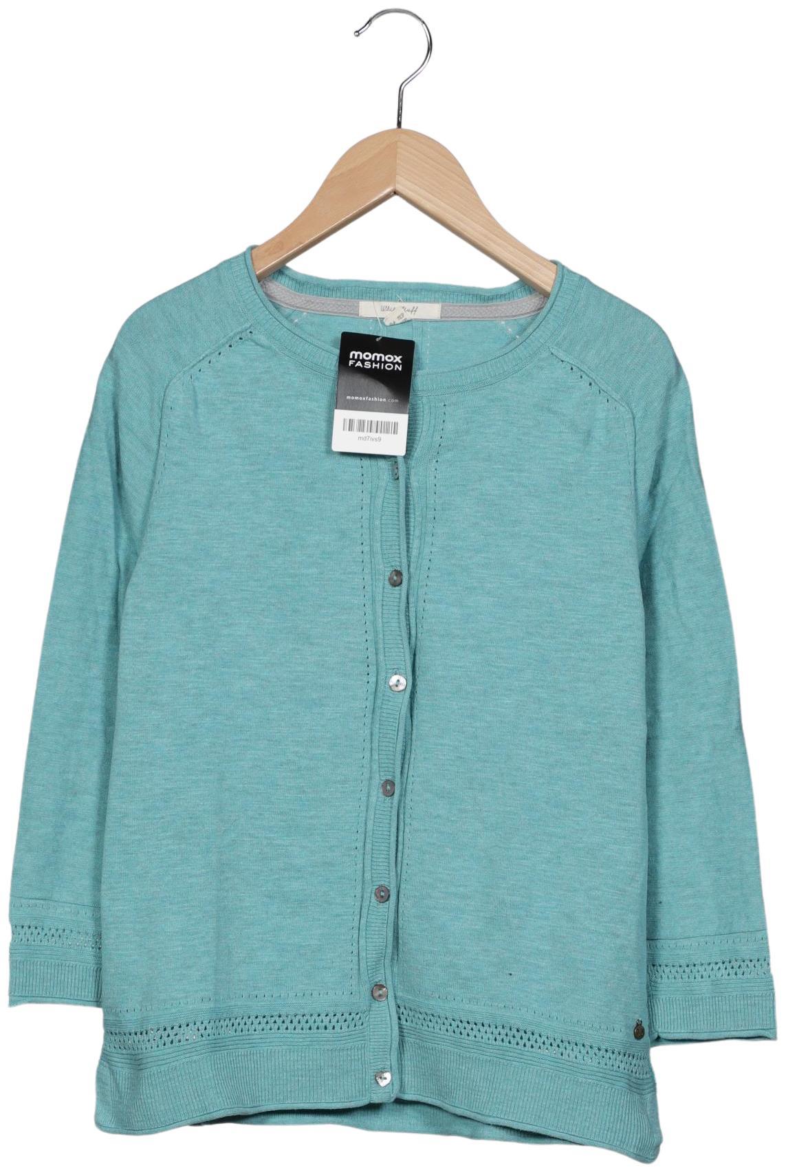 

White Stuff Damen Strickjacke, türkis, Gr. 40