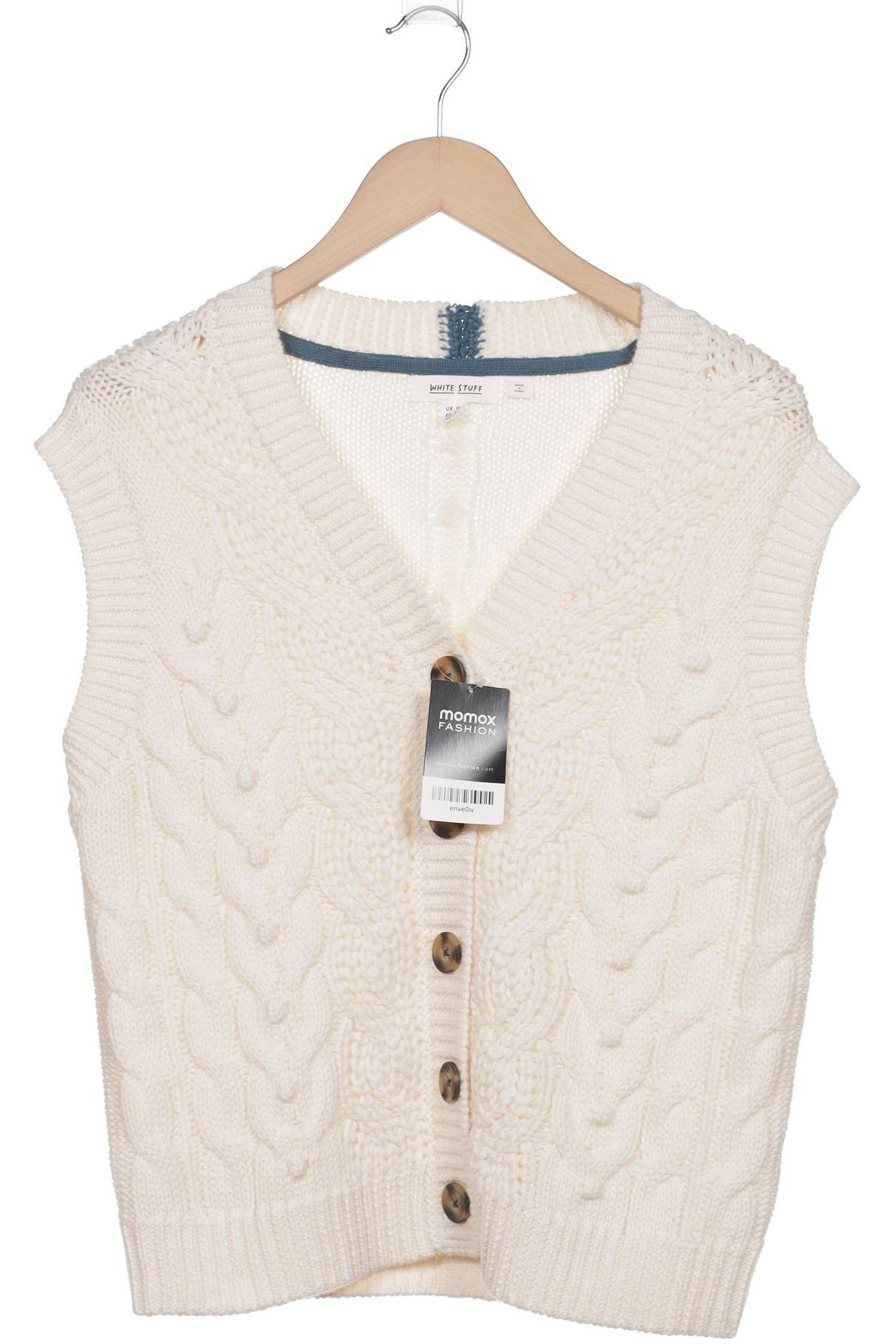 

White Stuff Damen Strickjacke, cremeweiß, Gr. 38