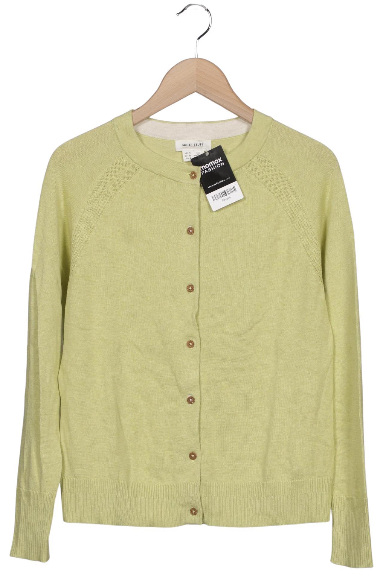 

White Stuff Damen Strickjacke, hellgrün, Gr. 40
