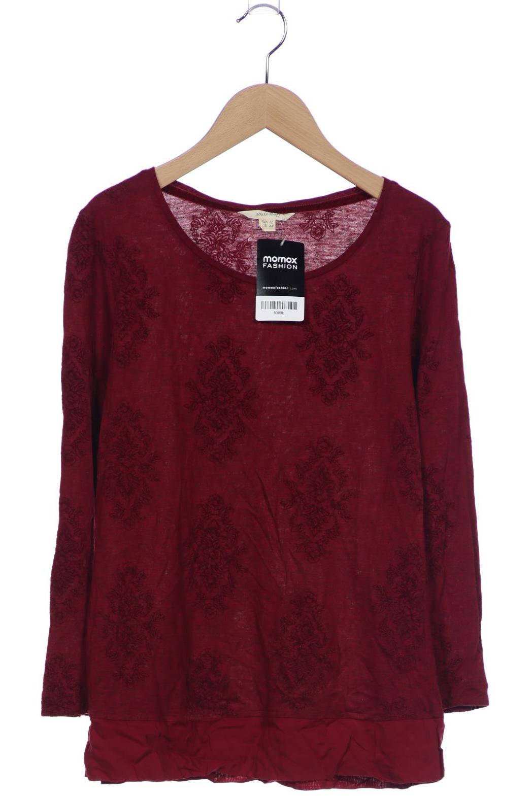 

White Stuff Damen Langarmshirt, bordeaux, Gr. 38