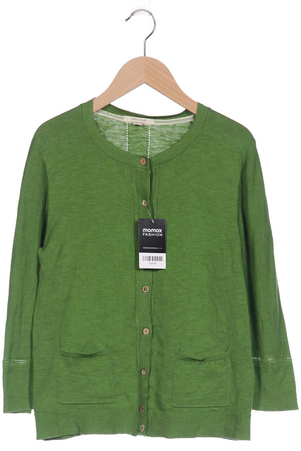 

White Stuff Damen Strickjacke, grün, Gr. 38
