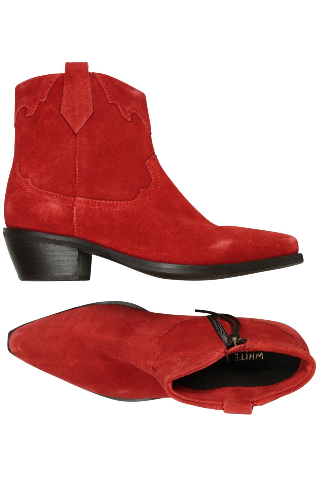 

White Stuff Damen Stiefelette, rot, Gr. 4