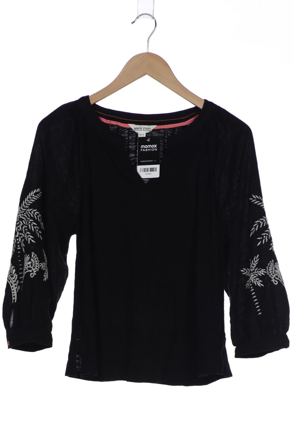 

White Stuff Damen Langarmshirt, schwarz, Gr. 38