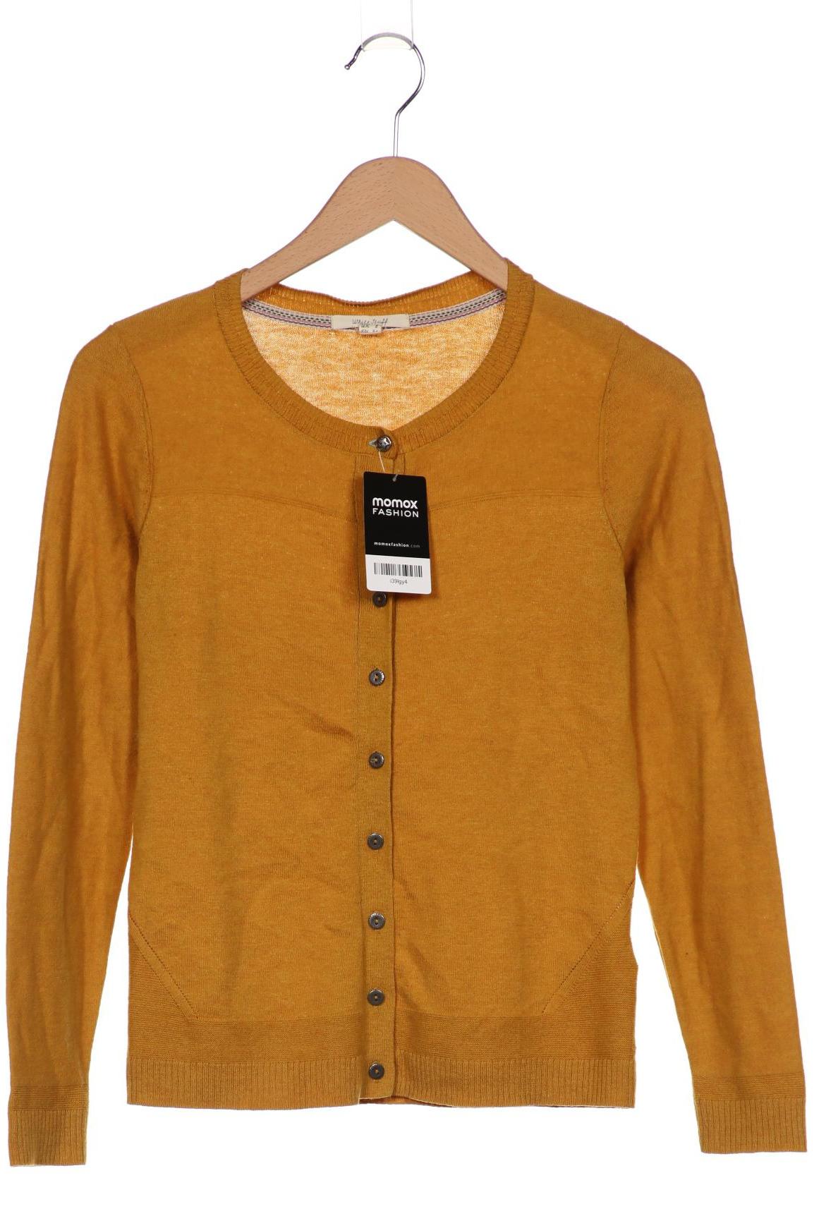 

White Stuff Damen Strickjacke, gelb, Gr. 36