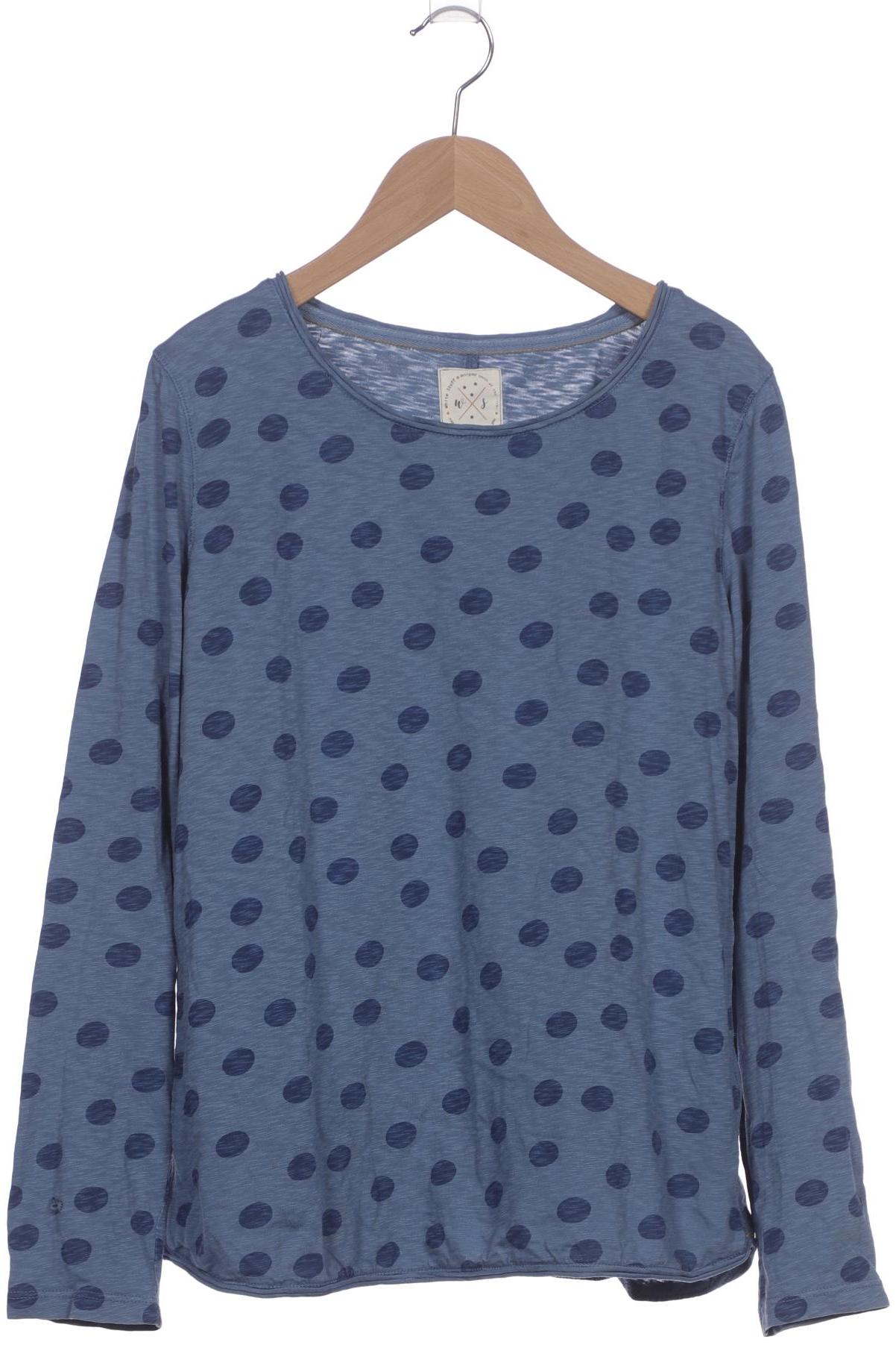 

White Stuff Damen Langarmshirt, blau, Gr. 40