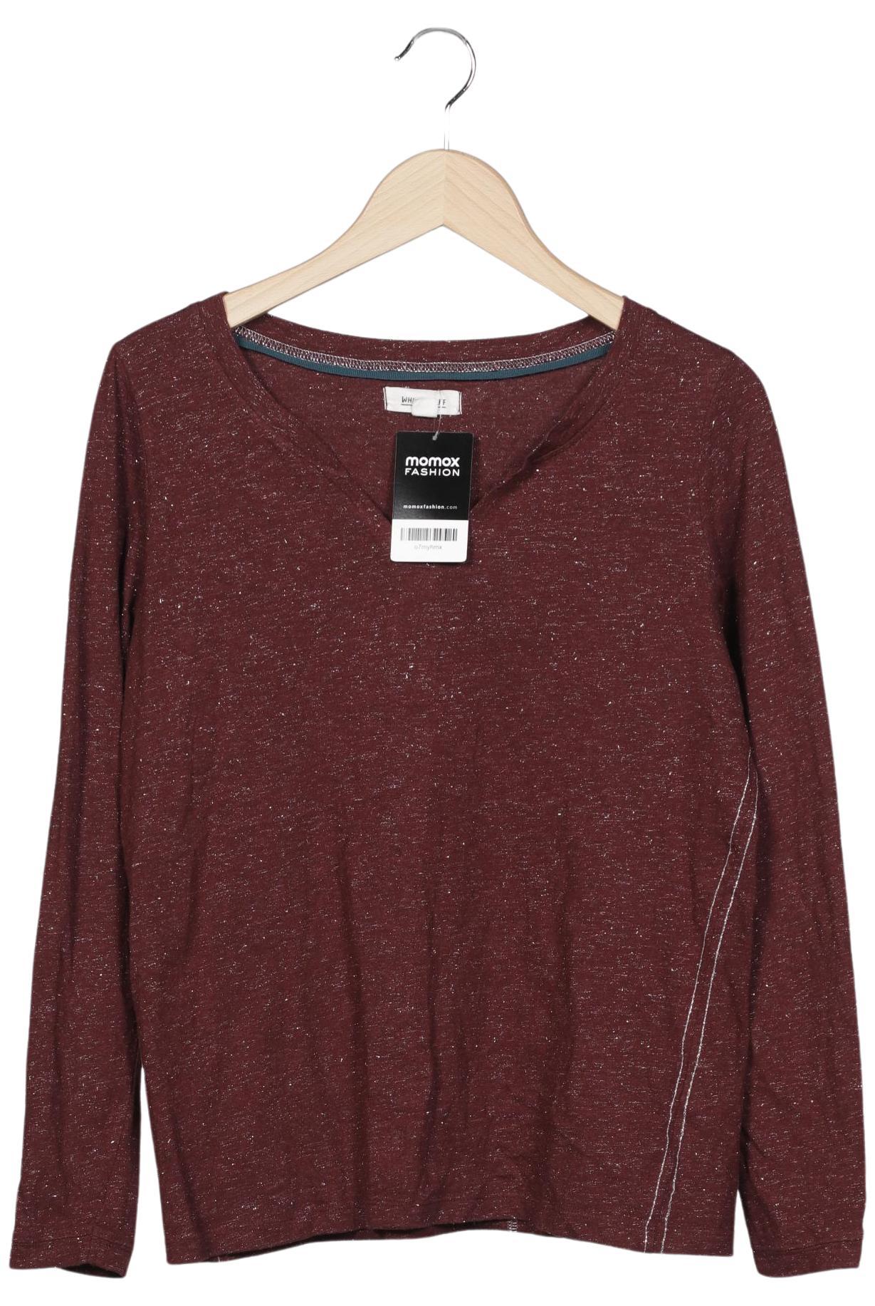 

White Stuff Damen Langarmshirt, bordeaux, Gr. 42