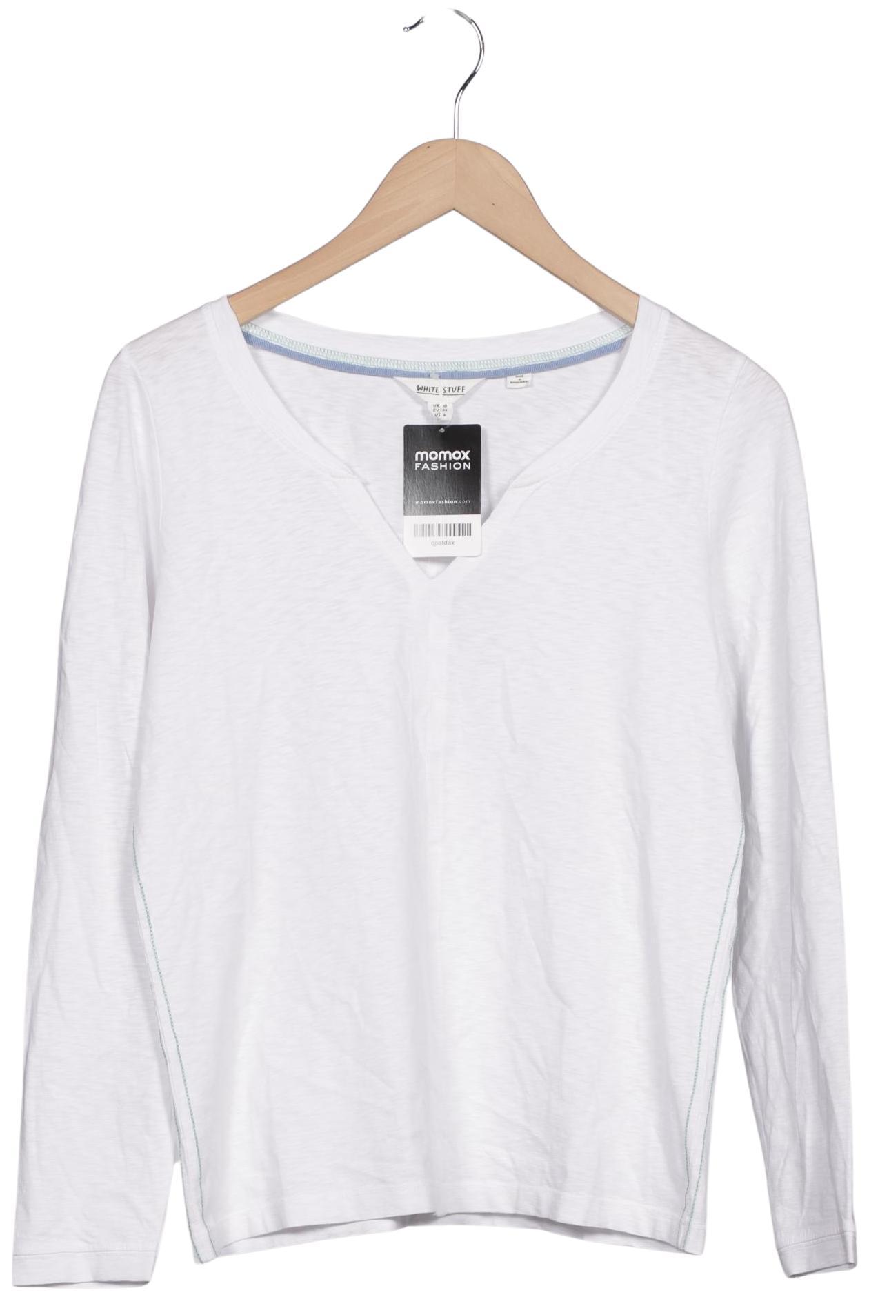 

White Stuff Damen Langarmshirt, weiß, Gr. 38