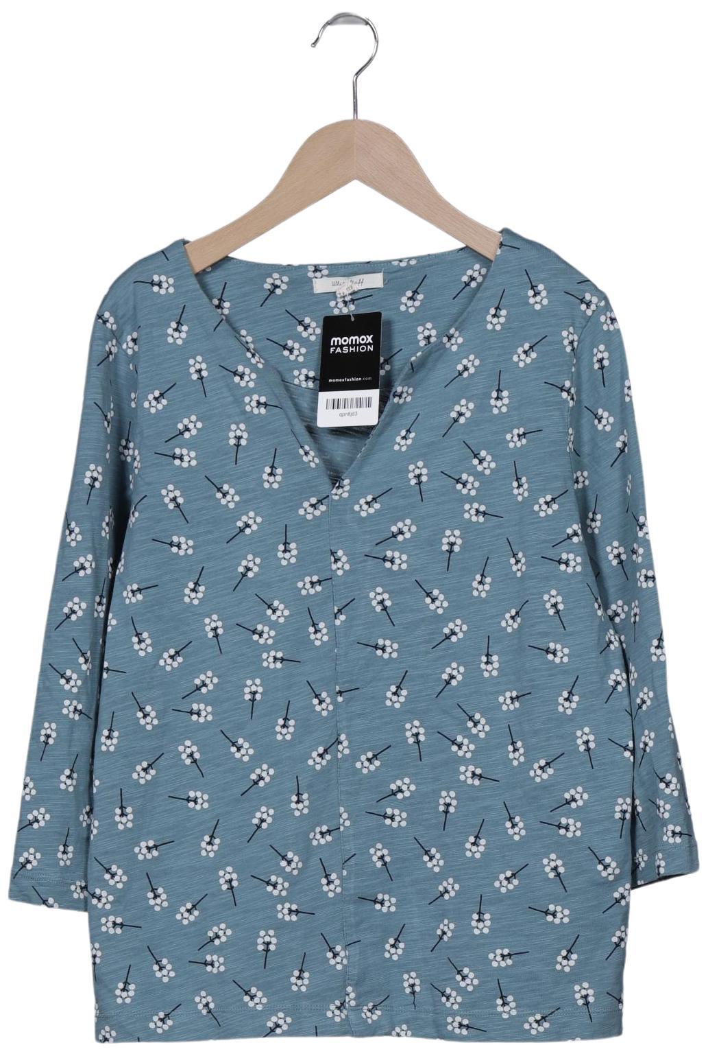

White Stuff Damen Langarmshirt, türkis, Gr. 42