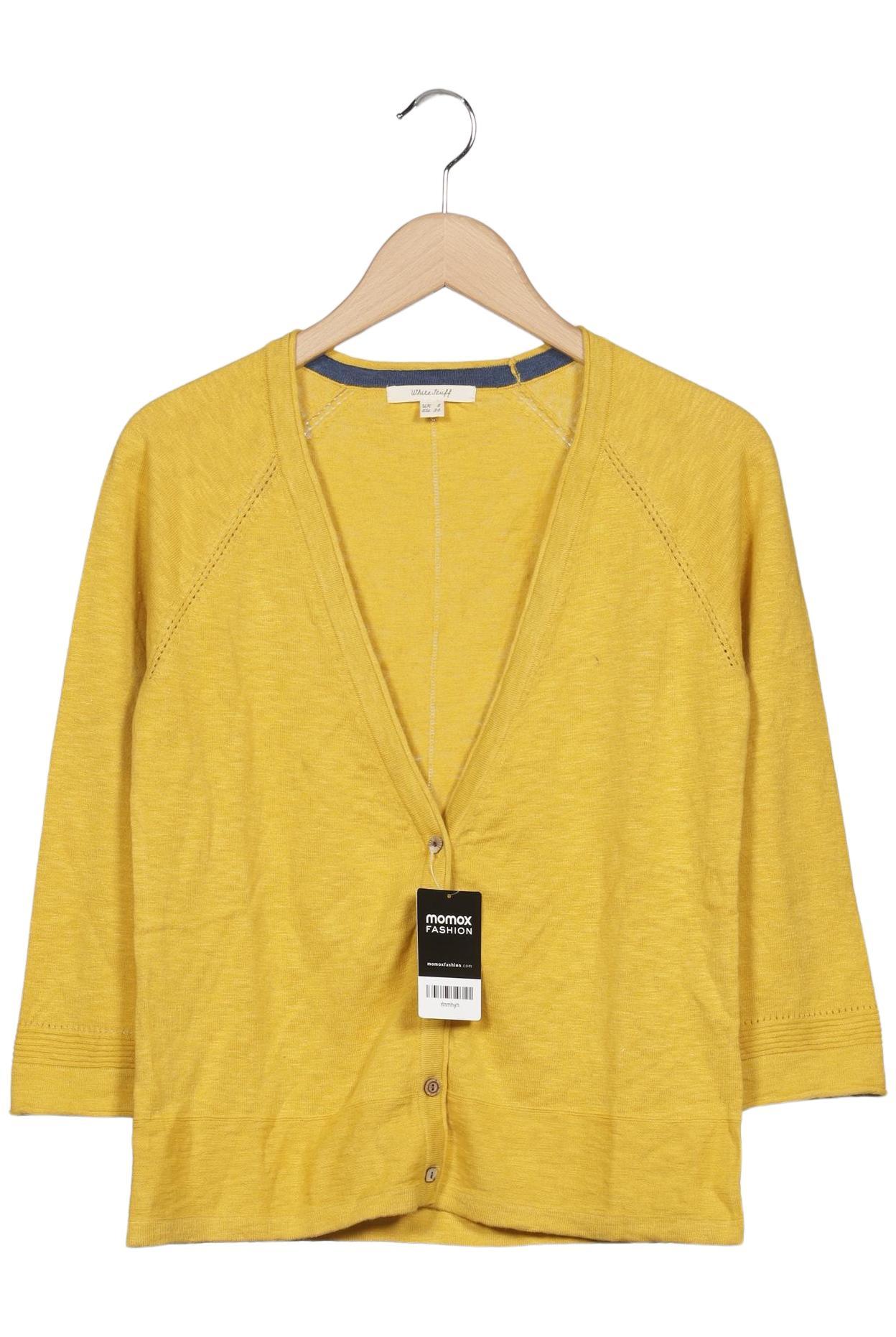 

White Stuff Damen Strickjacke, gelb, Gr. 36