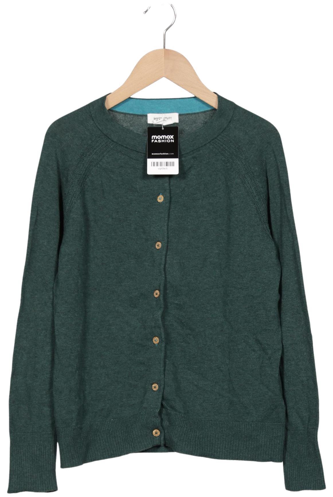 

White Stuff Damen Strickjacke, grün, Gr. 40