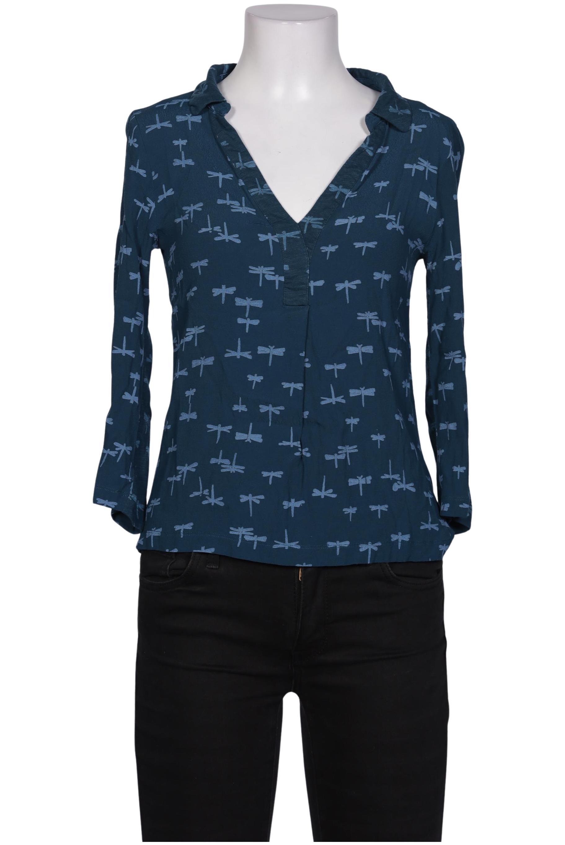 

White Stuff Damen Langarmshirt, blau, Gr. 36
