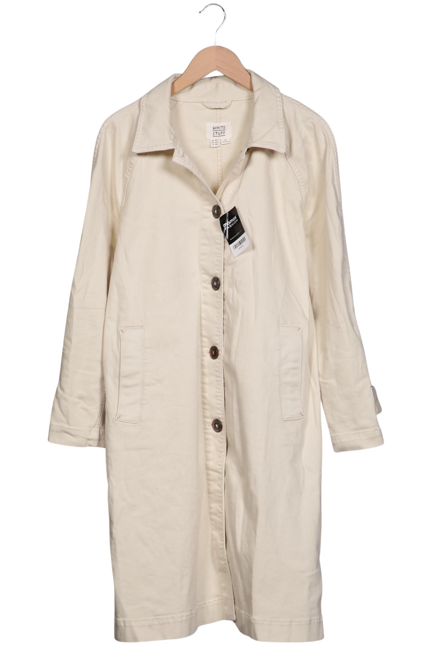 

White Stuff Damen Mantel, cremeweiß, Gr. 42