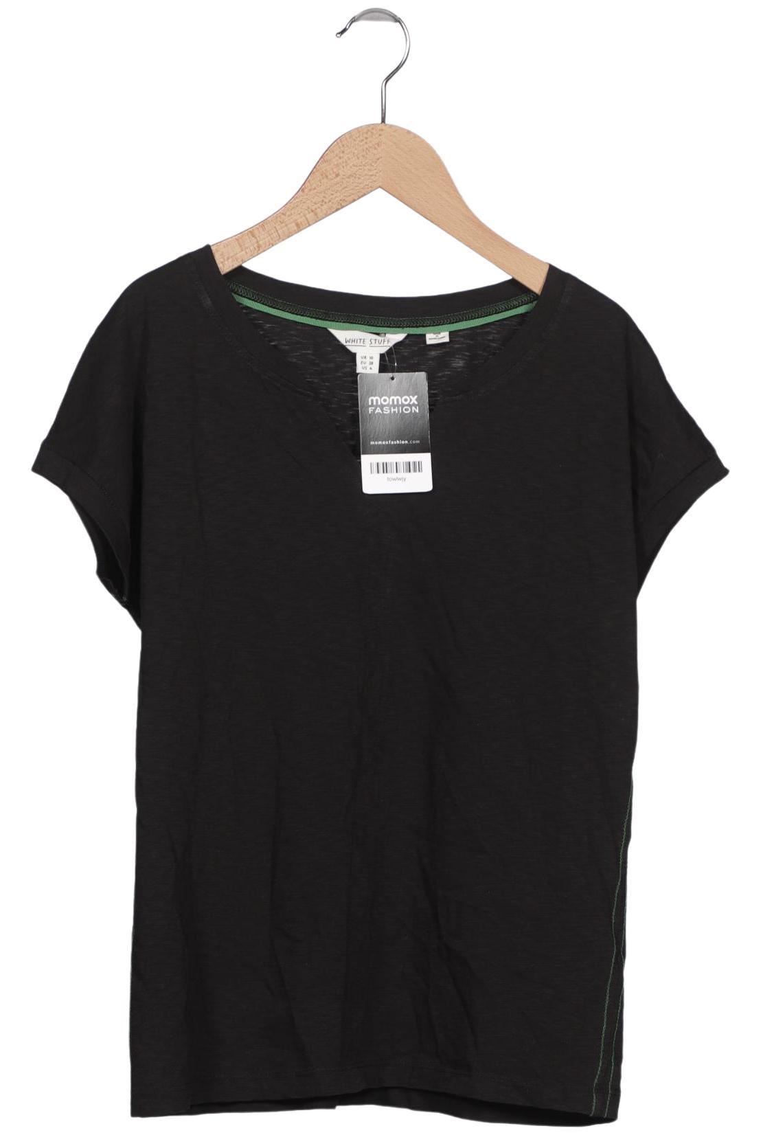 

White Stuff Damen T-Shirt, schwarz, Gr. 38