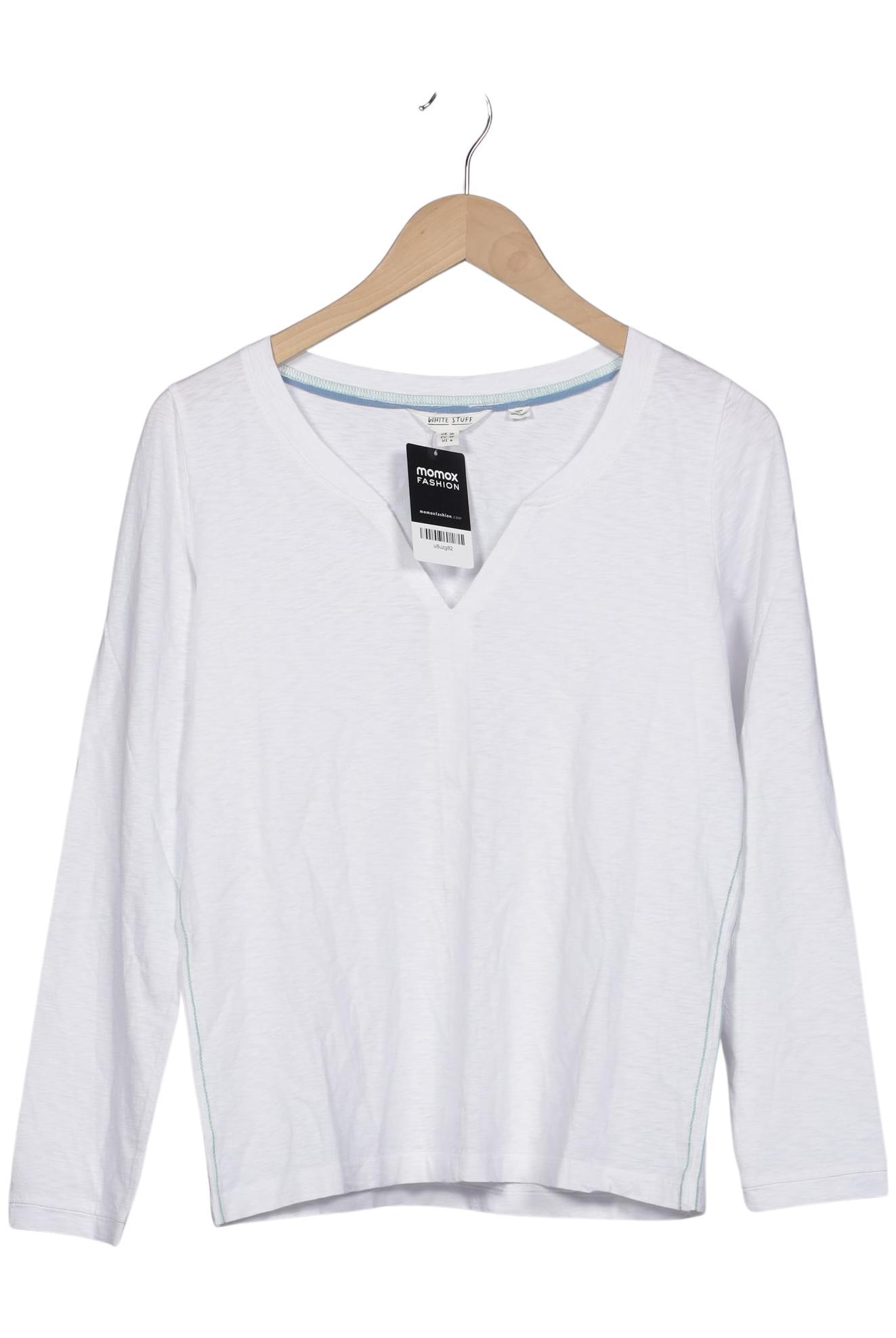 

White Stuff Damen Langarmshirt, weiß, Gr. 38