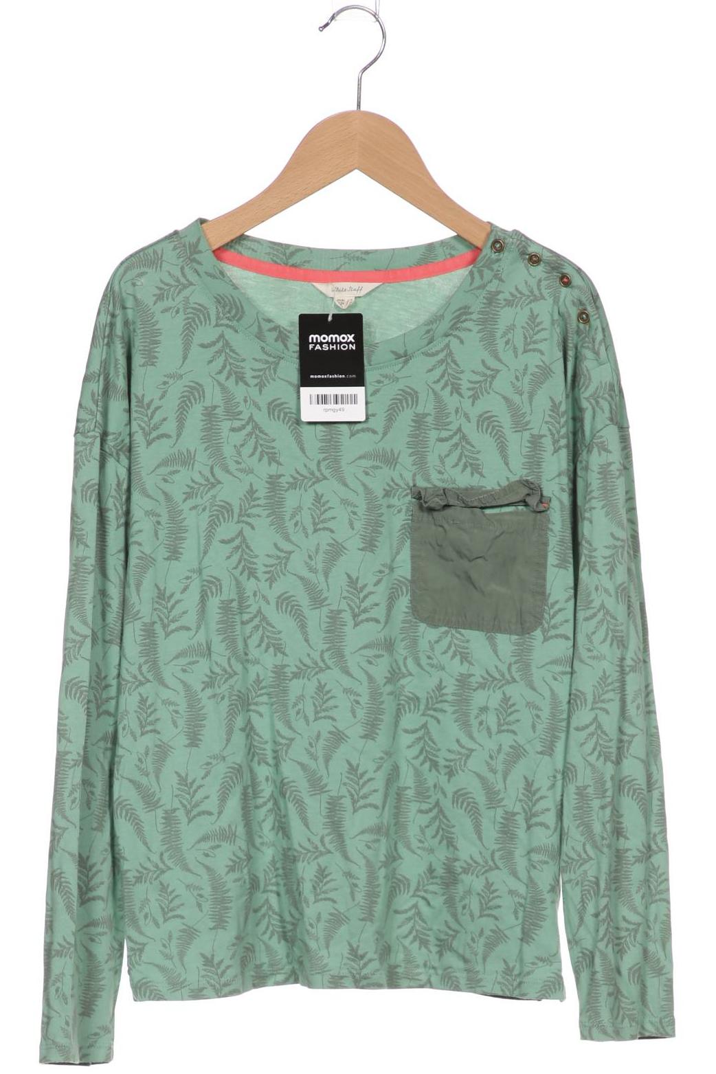 

White Stuff Damen Langarmshirt, türkis, Gr. 40