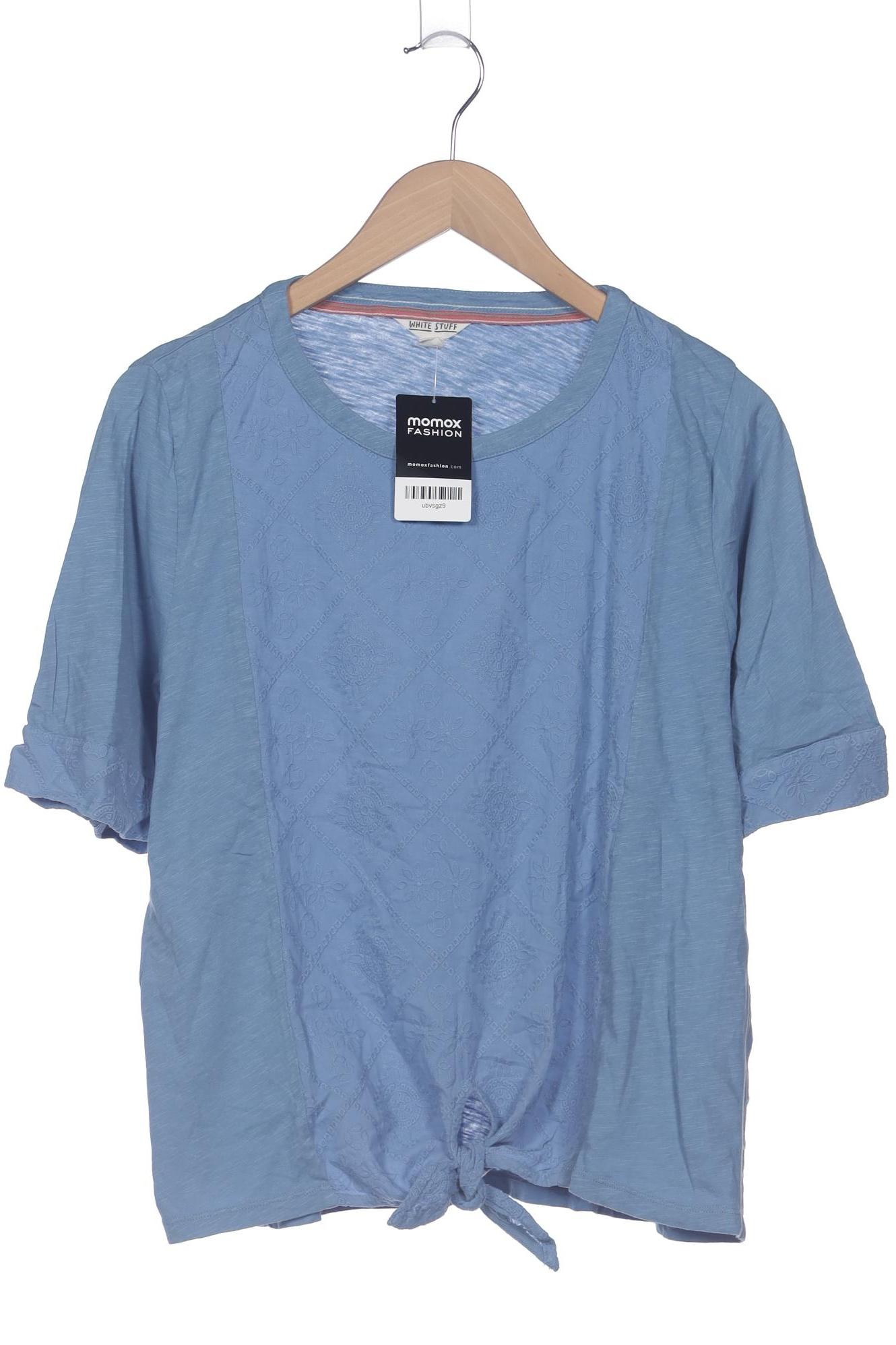 

White Stuff Damen T-Shirt, blau, Gr. 14
