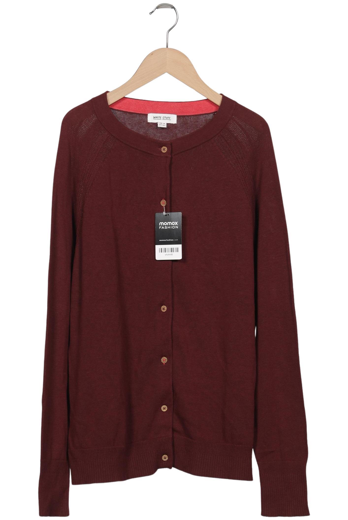 

White Stuff Damen Strickjacke, bordeaux, Gr. 46